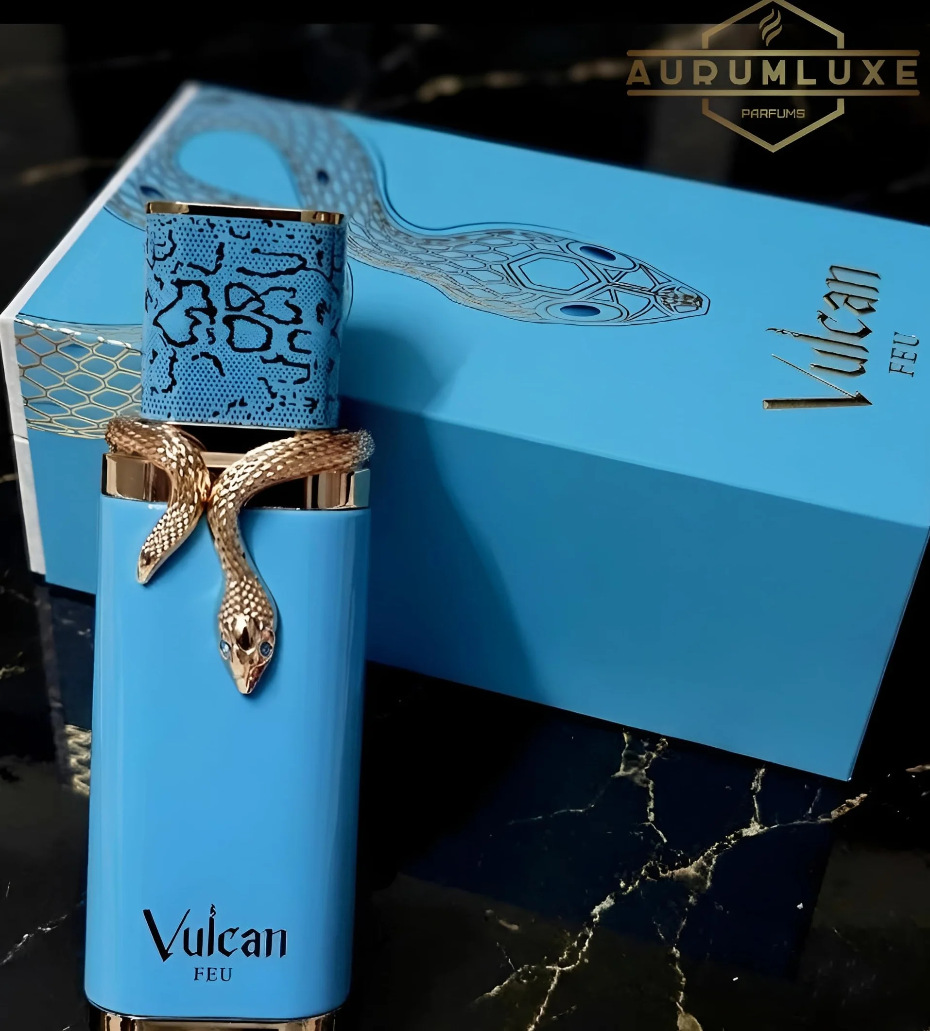 AURUMLUXE Vulcan Feu Perfume, Perfumes Arabes Hombre, Perfumes Hombre, Regalos Originales para Hombre, Colonia Hombre, Perfume Arabes Originales, Eau de Parfum, Perfume Vulcan Feu 100 ml