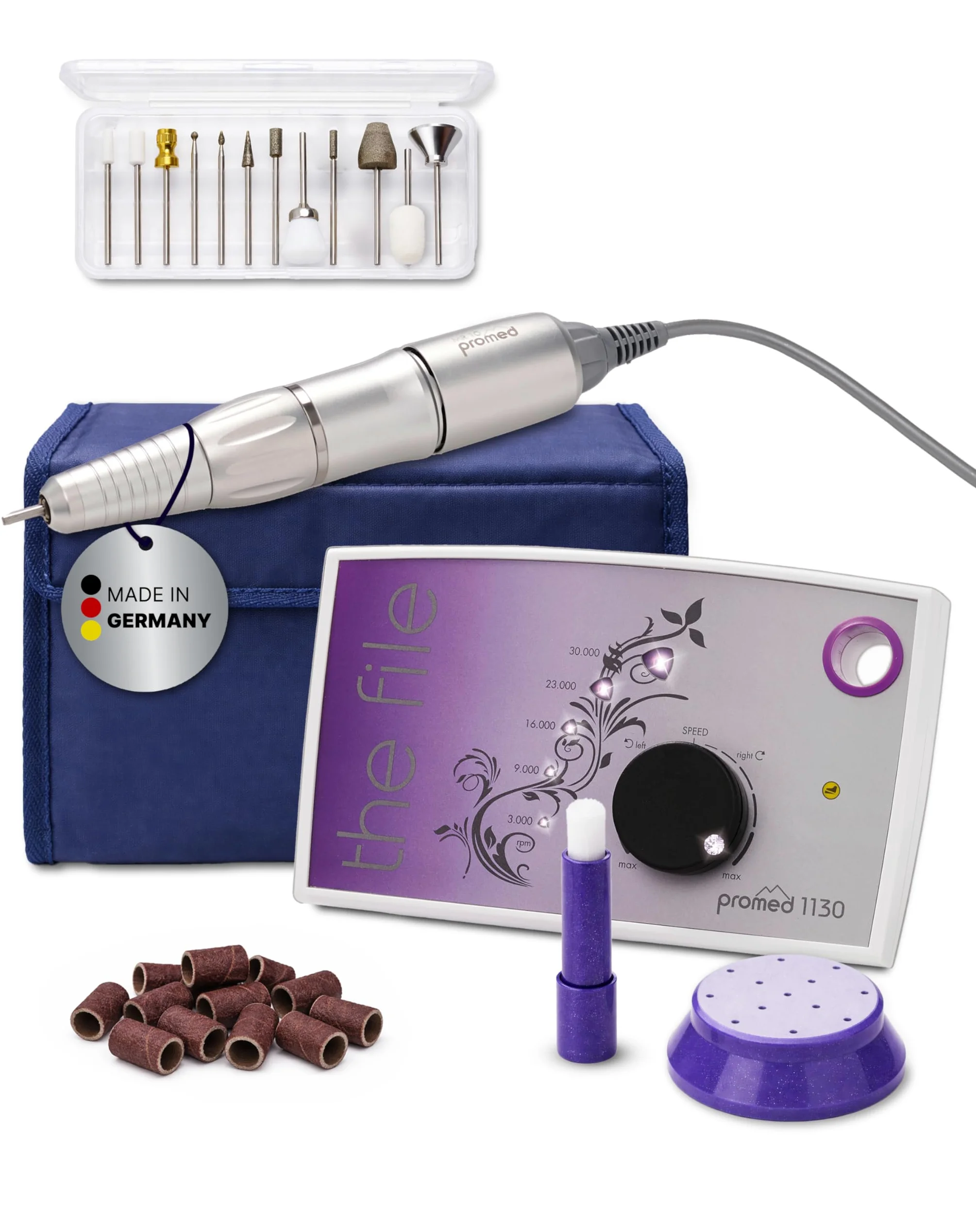 Promed The File 1130 - Aparato de pedicura y manicura, color morado