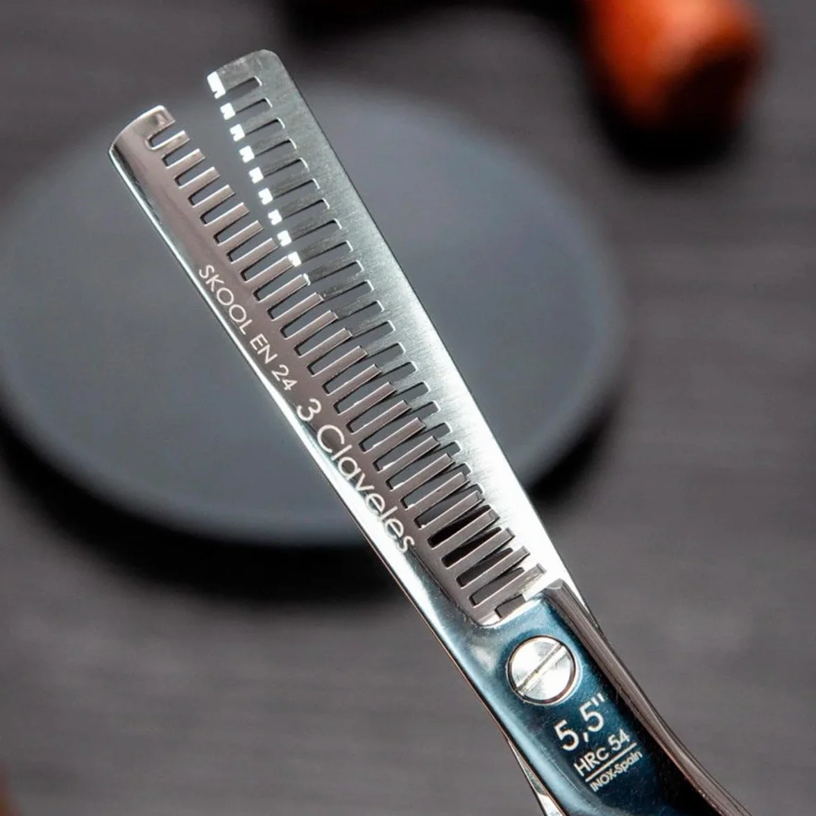 3 Claveles 12757 Tijera Peluquero Entresacar 5.5" Profesional