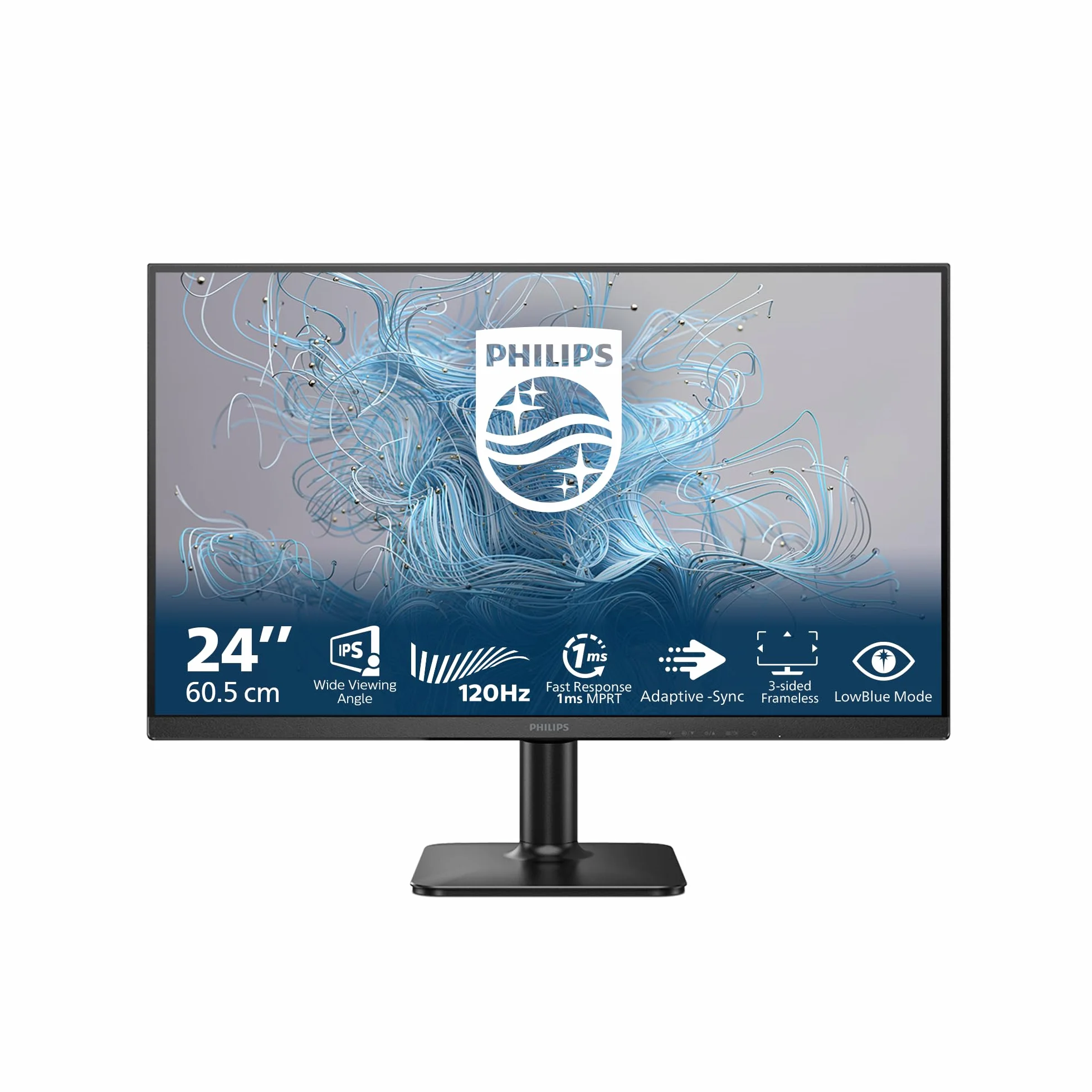 Philips 24E2N1110 Monitor 24" FHD 120 Hz 1 ms MPRT Adaptive Sync Blue Light 1920x1080 HDMI D-Sub Negro