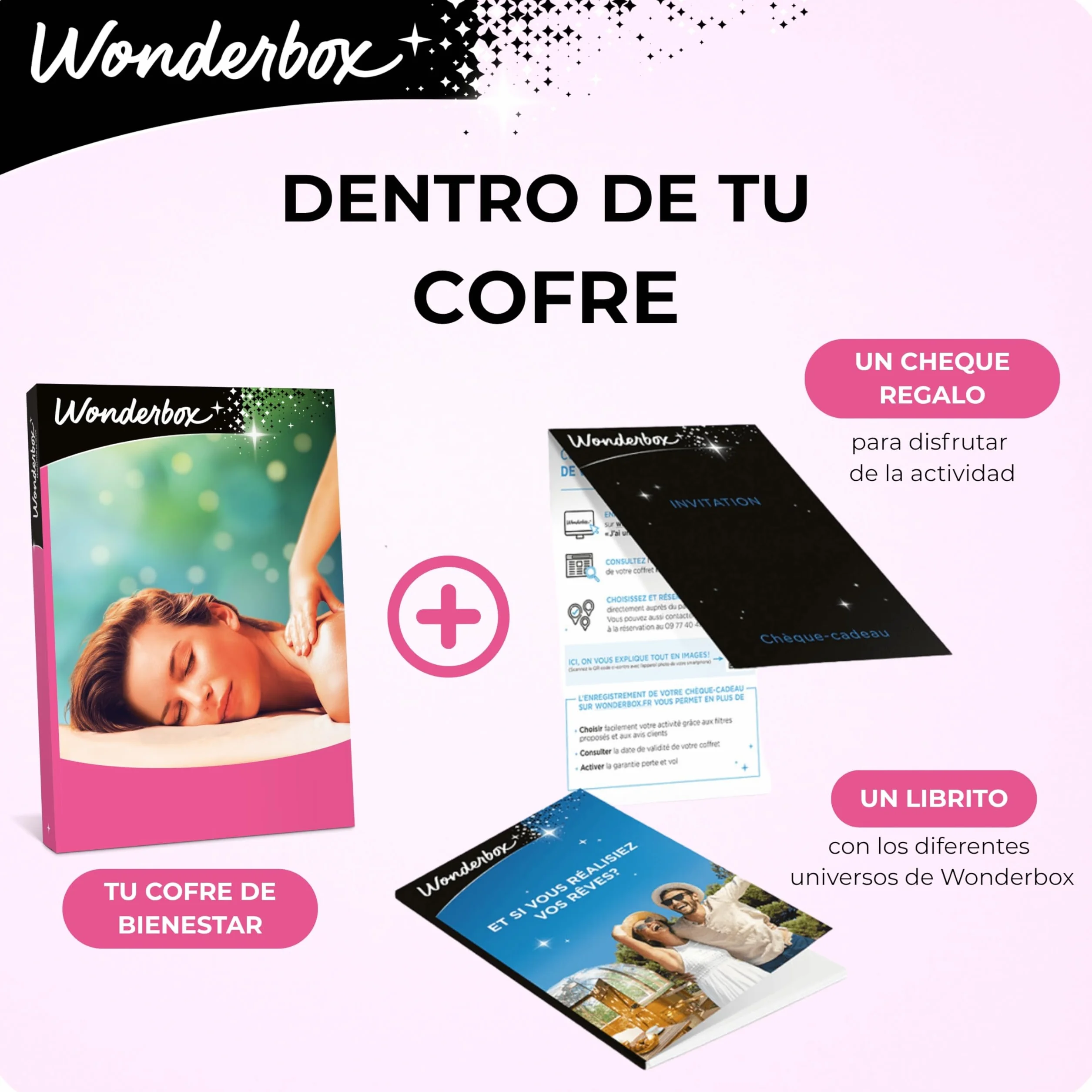WONDERBOX - Caja Regalo - Rituales de Lujo - para 1 o 2 Personas | 1 tratamiento de excepción a elegir - Más de 1000 experiencias - Masajes en pareja, rituales con aceite de argán