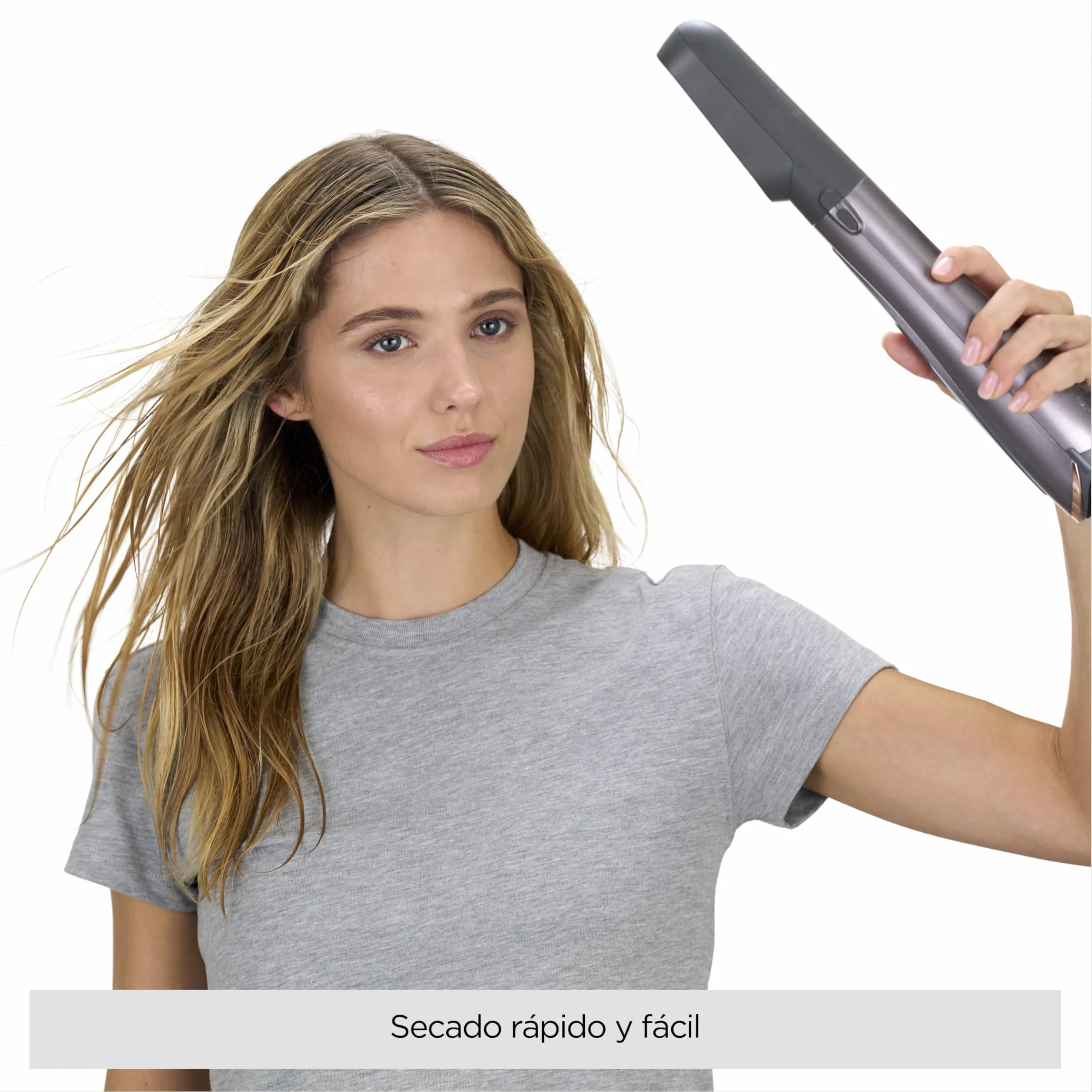 BaByliss Style 1000 Cepillo de Aire Secador de Pelo Todo en Uno 1000 W Iónico Antiencrespamiento 4 Accesorios
