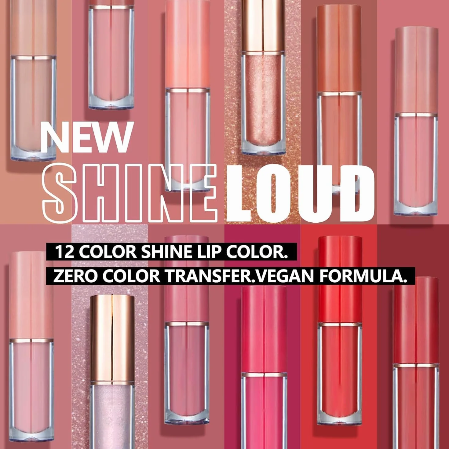 Set de maquillaje de labios resistente al agua 12 colores