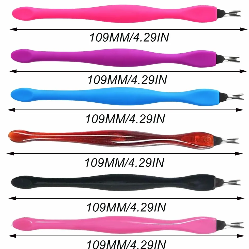 Empujador de Cutícula de Acero Inoxidable, 18 Pcs Cortacutículas de Doble Punta para Manicura