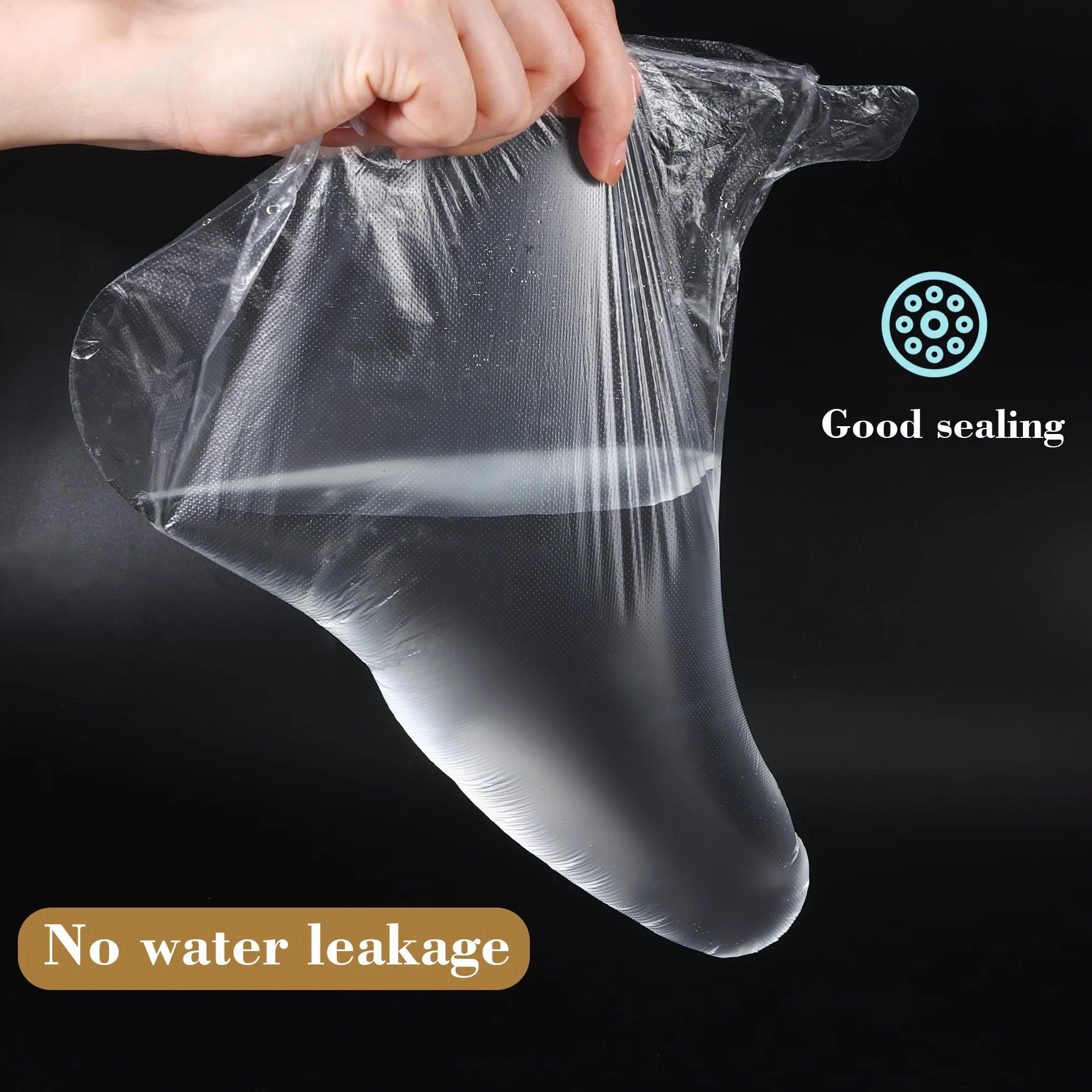 Calcetines de Baño de Parafina 300 Piezas Bolsas de Pedicura Plástico Transparente para SPA Cuidado de Pies