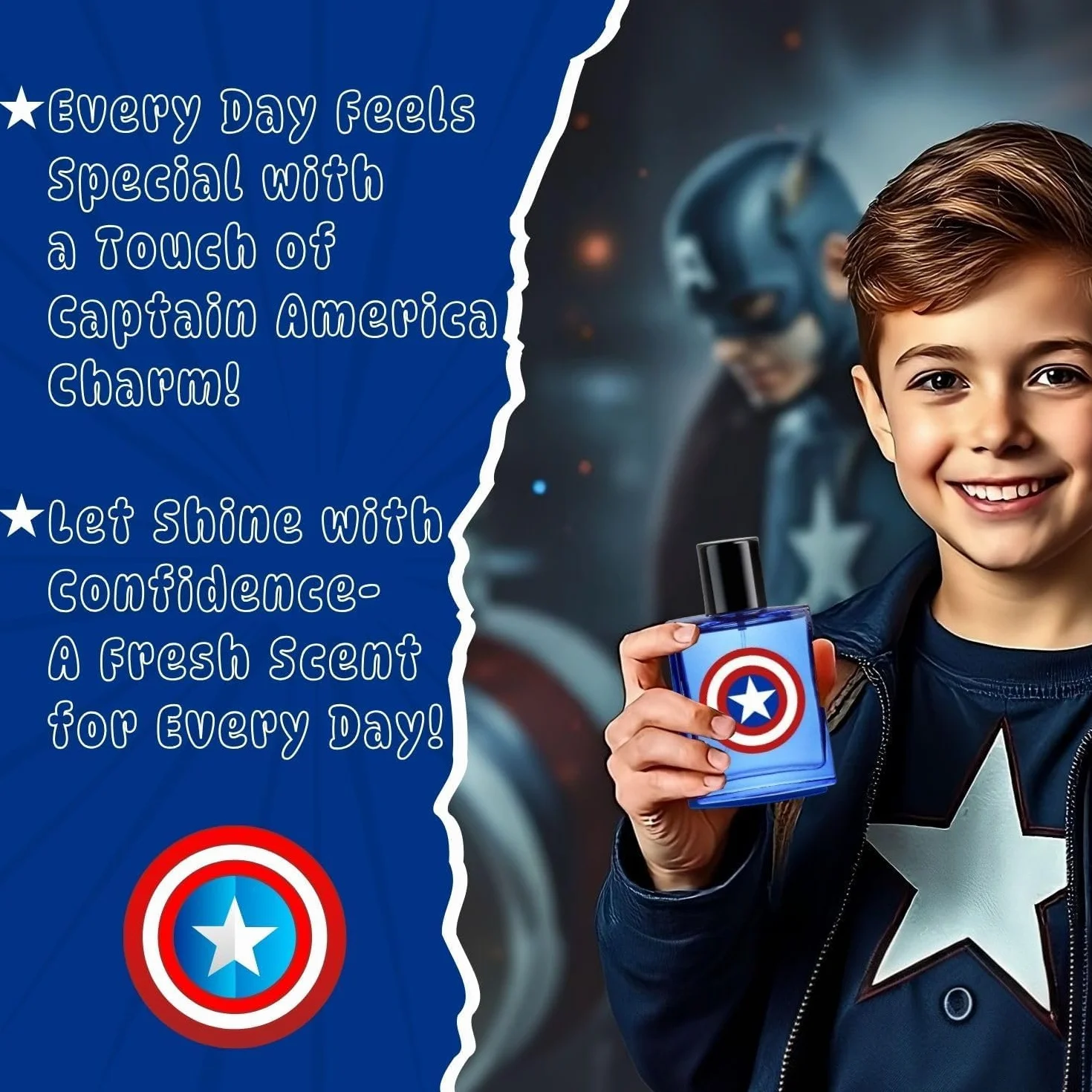 Marvel Captain America Eau de Toilette 100 ml Perfume en aerosol vegano