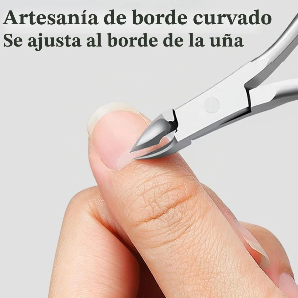 Cortador de cutículas profesional acero inoxidable para manicura y pedicura