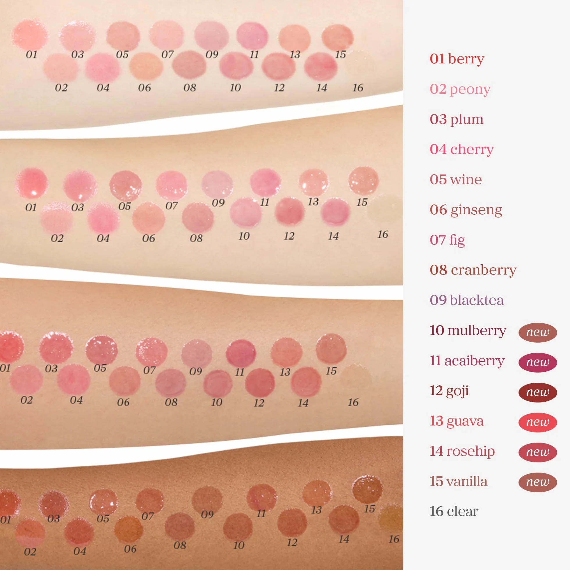 NOONI Aceite de labios coreano vegano de manzana, larga duración, hidratante, impermeable