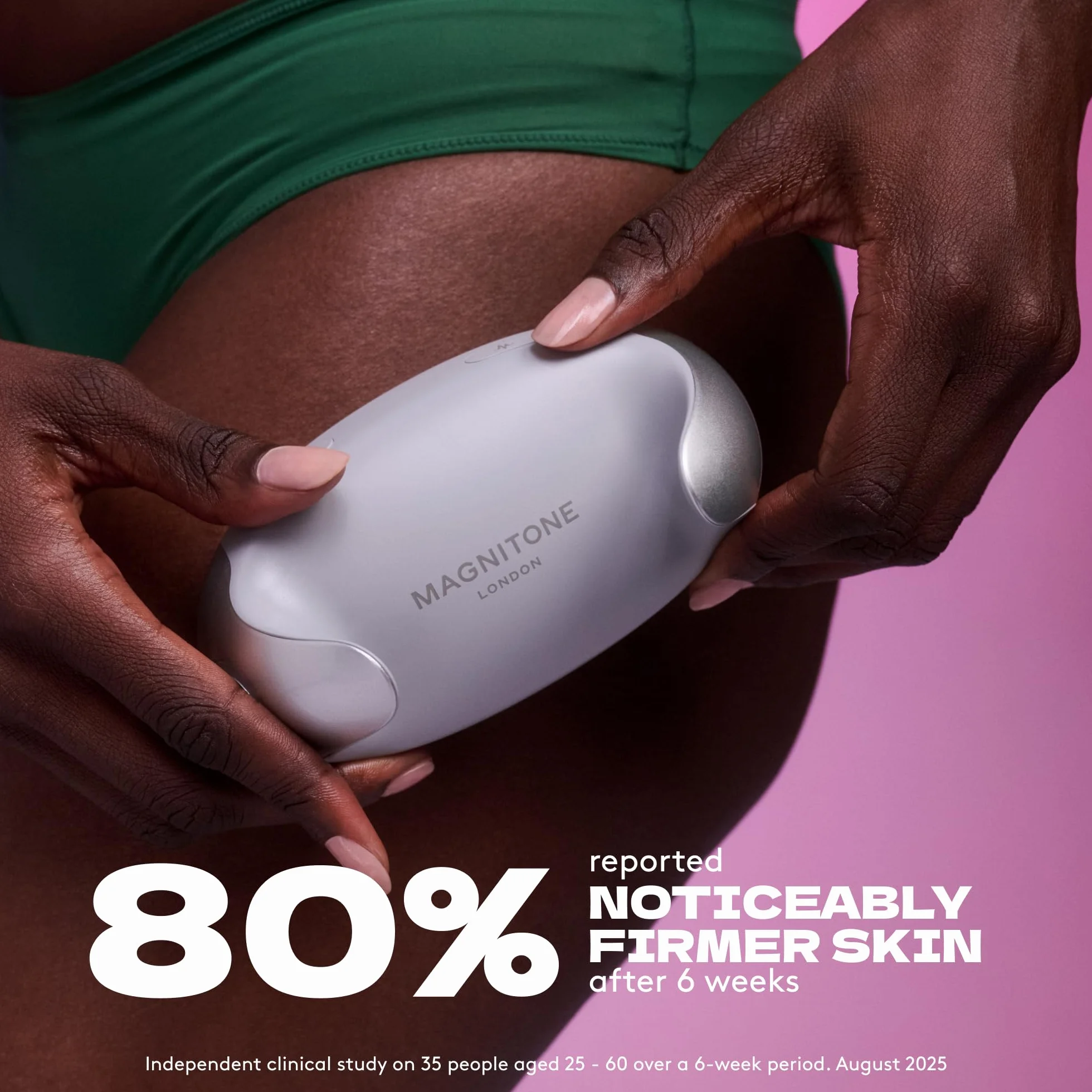 Magnitone Diablo Pro Dispositivo de escultura corporal Microcorriente EMS Radiofrecuencia Masaje 3 niveles Inalámbrico Portátil Batería 70 minutos