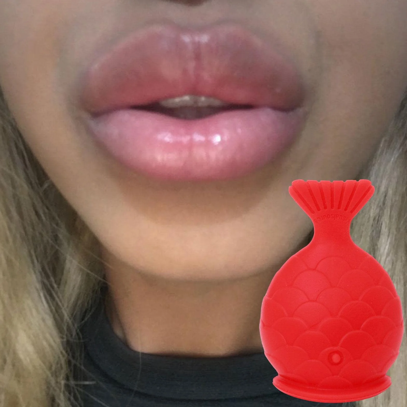 TAYSTE Silicona Plumper Labios Herramienta Maquillaje Labios Pez Rojo