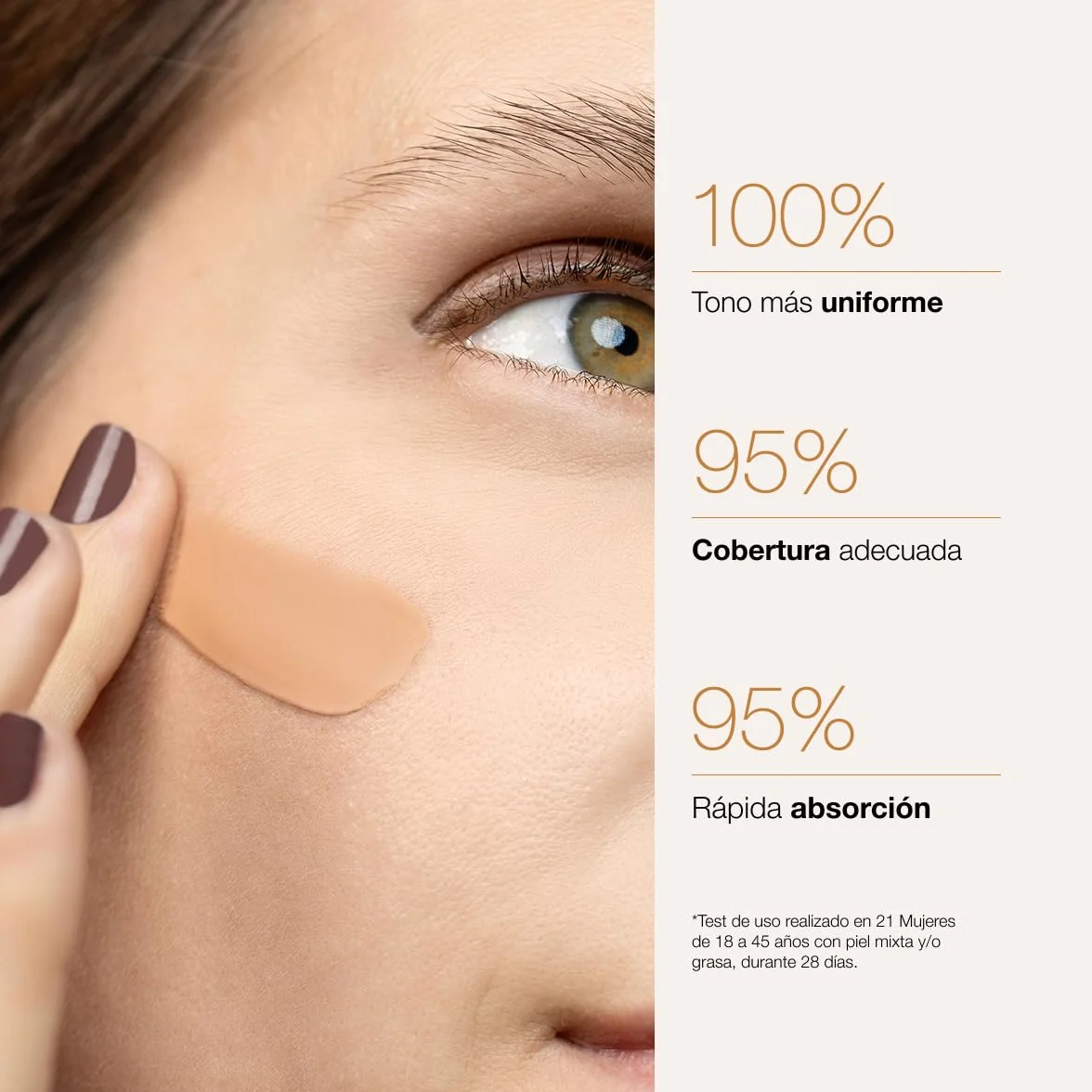 Bella Aurora CC Cream Antimanchas SPF 50+ Tono Medio 30 ml Protector Solar Facial con Color