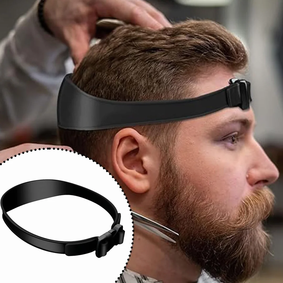Peine ajustable de silicona para cortar el pelo, plantilla de transición de peluquería, cinta de corte curvado, ayuda para hombre