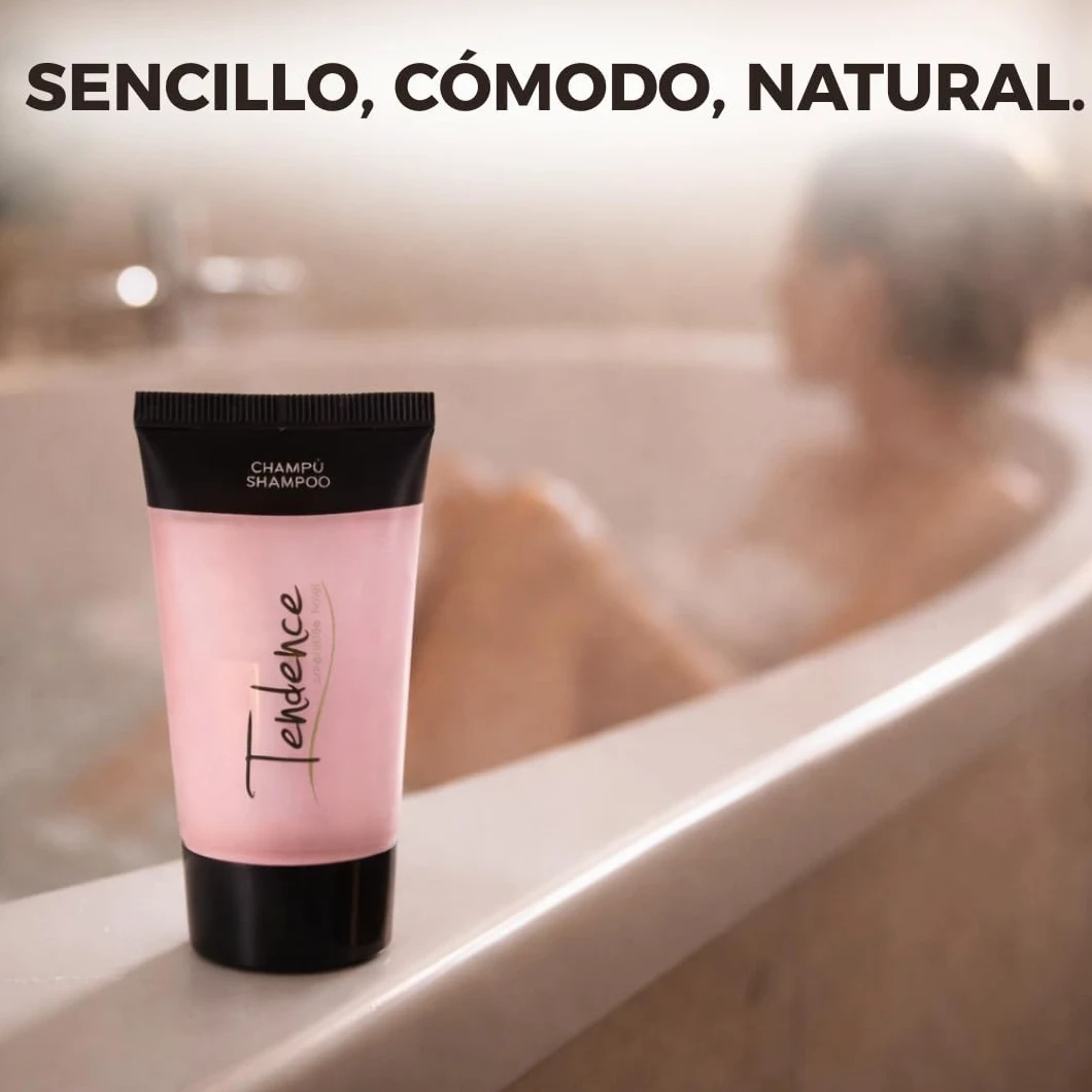 400 unidades de Tubo de Champú Amenities Hotel – Cosmética Hotelera Ecológica para Hoteles, Casas Rurales y Alojamientos Turísticos | Producto de Acogida para Habitaciones y Huéspedes.