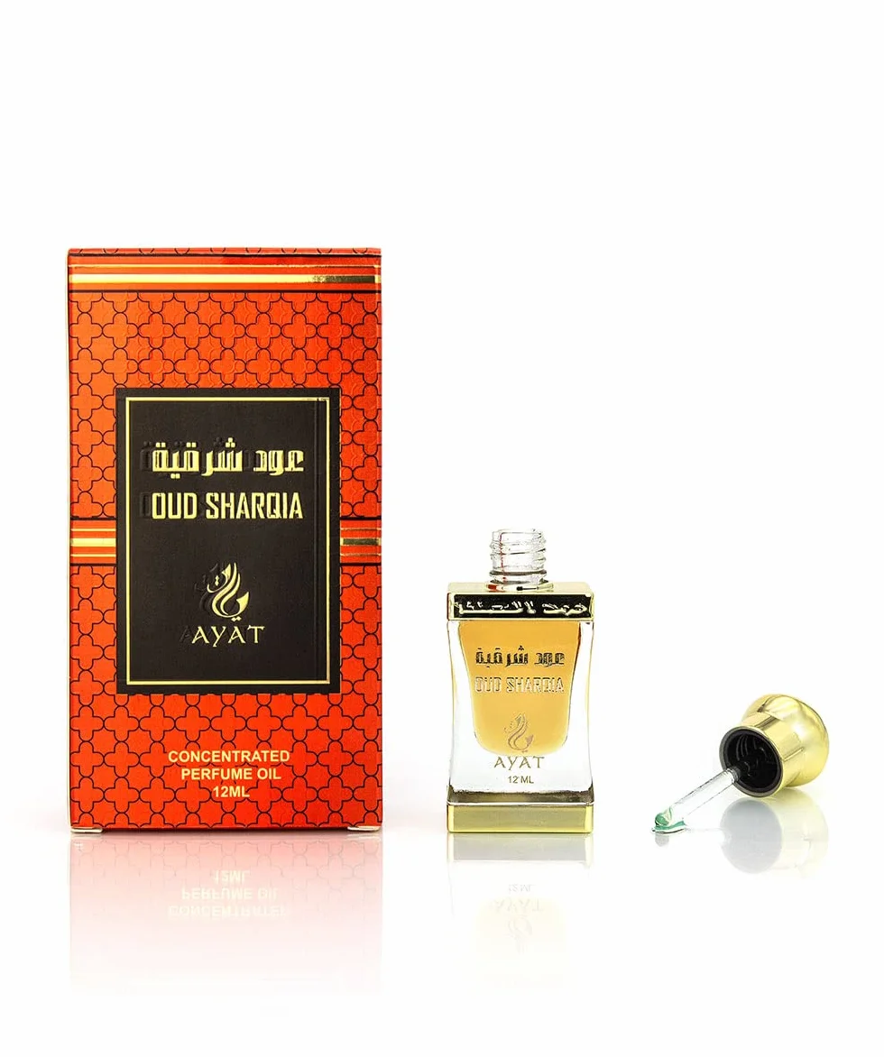 Dubai Aceite Perfumado 12 ml Almizcle Halal Hombre Mujer Sin Alcohol Extracto Perfume Attar Oud Sharqia