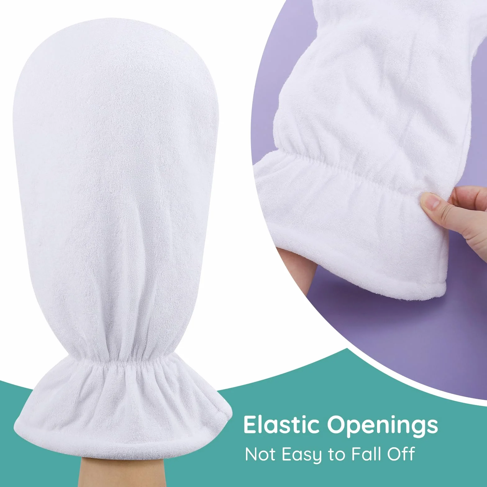 Segbeauty Mitones de cera de parafina, Guantes para cera caliente Terapia de manos Parafina Tratamiento térmico SPA