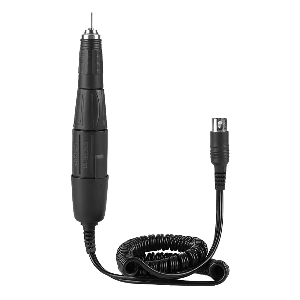 Mango de Taladro de Uñas Eléctrico, Pieza de Mano para Máquina de Manicura, 2.35mm, Negro
