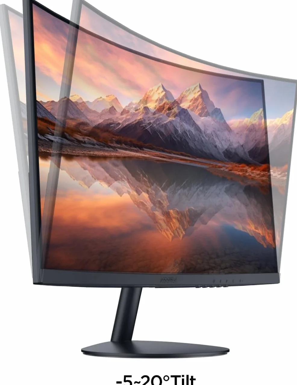 KOORUI 23.6 Pulgadas Monitor Curvo Full HD VA 100Hz 1920x1080 3000:1 3ms 1500R