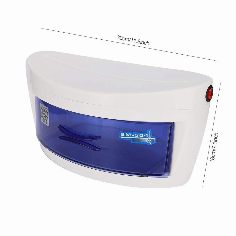 Armario de desinfección, portátil, caja de desinfección de 6 W, apagado inteligente, esterilizador para manicura, herramientas de tatuaje, herramientas de maquillaje, herramientas de