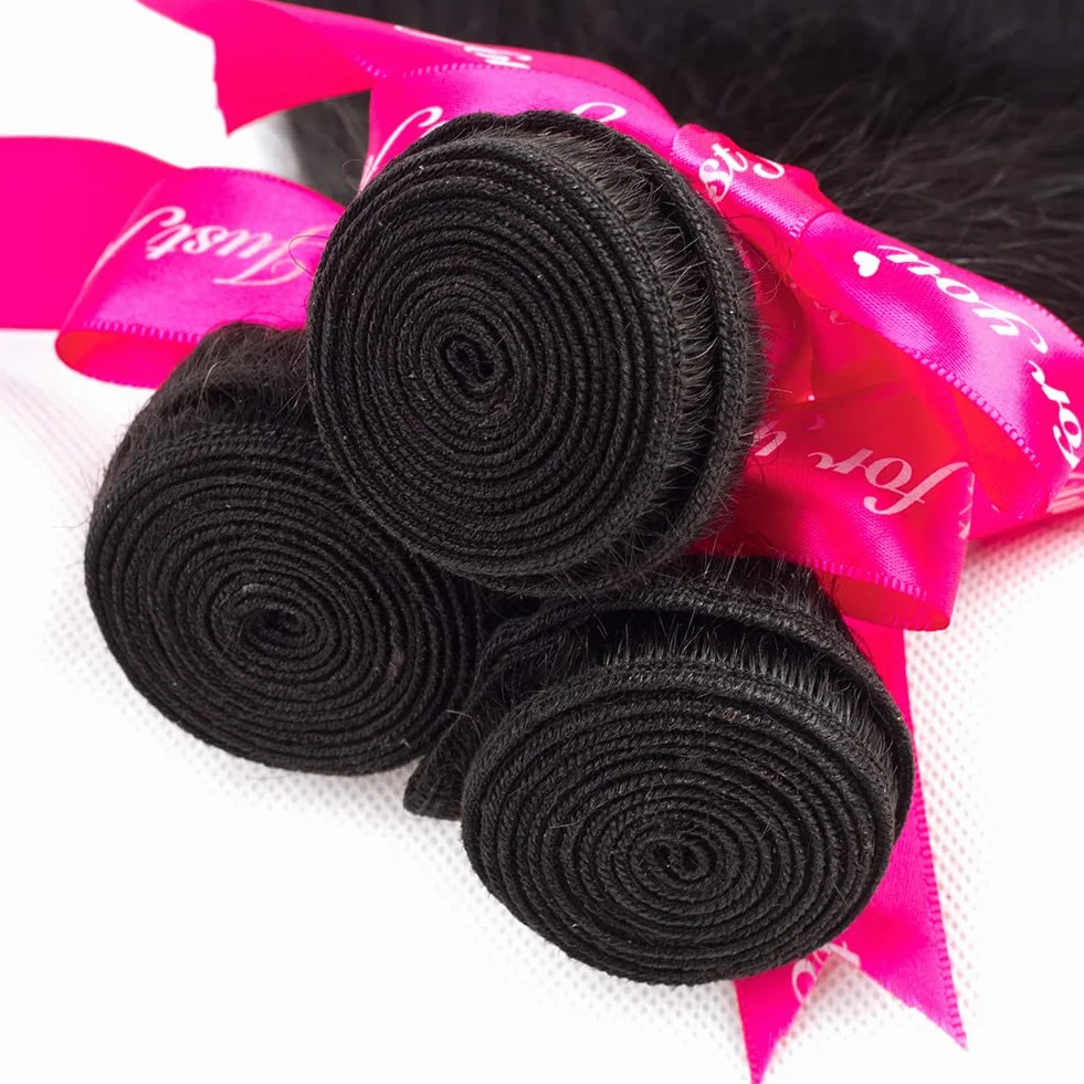 Extensiones de cabello humano brasileño virgen Subella 1 paquete 7A sin procesar trama de cabello humano 8 – 26 pulgadas