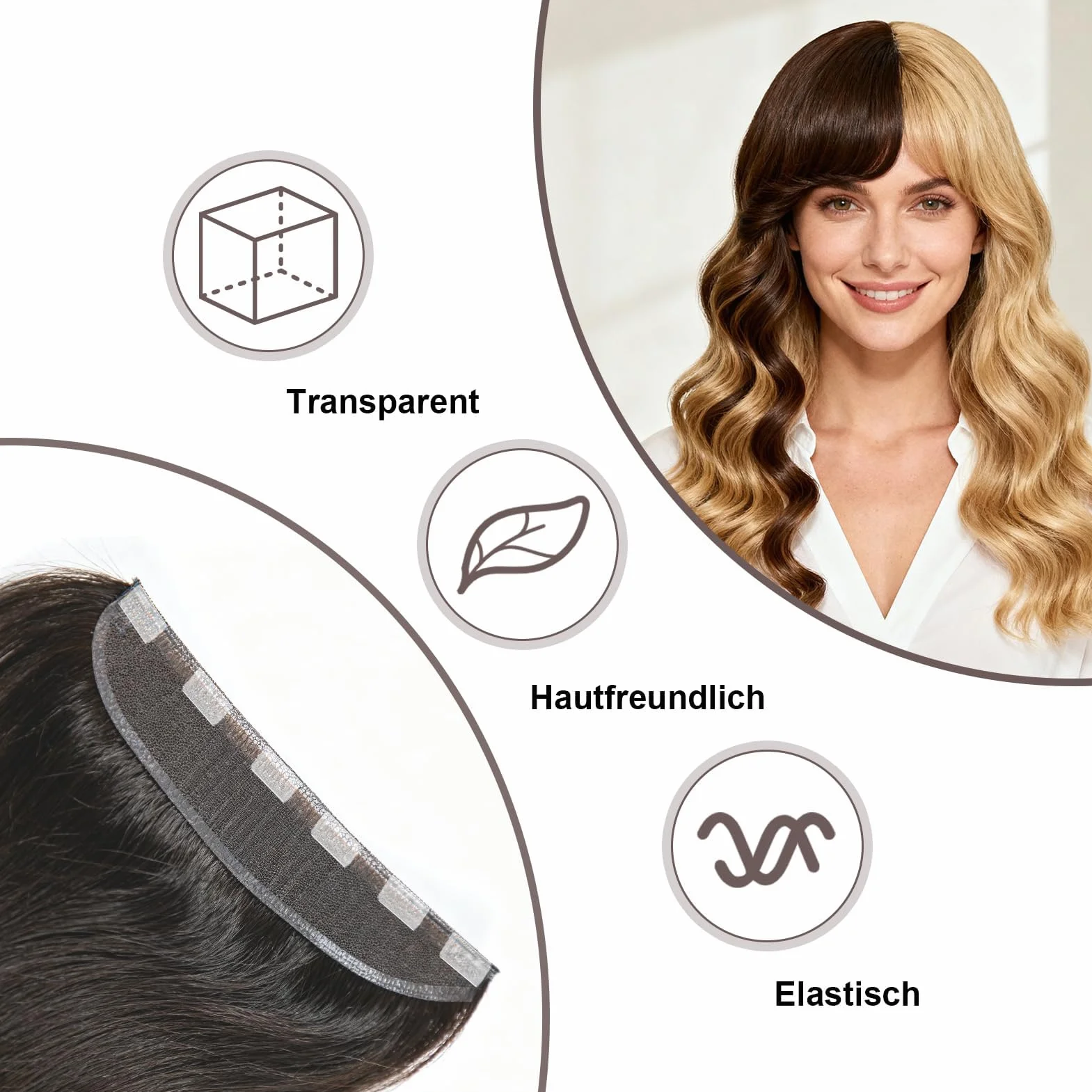 Cinta Adhesiva Doble Cara 3 Yards × 8 mm Extra Fuerte para Extensiones de Pelo