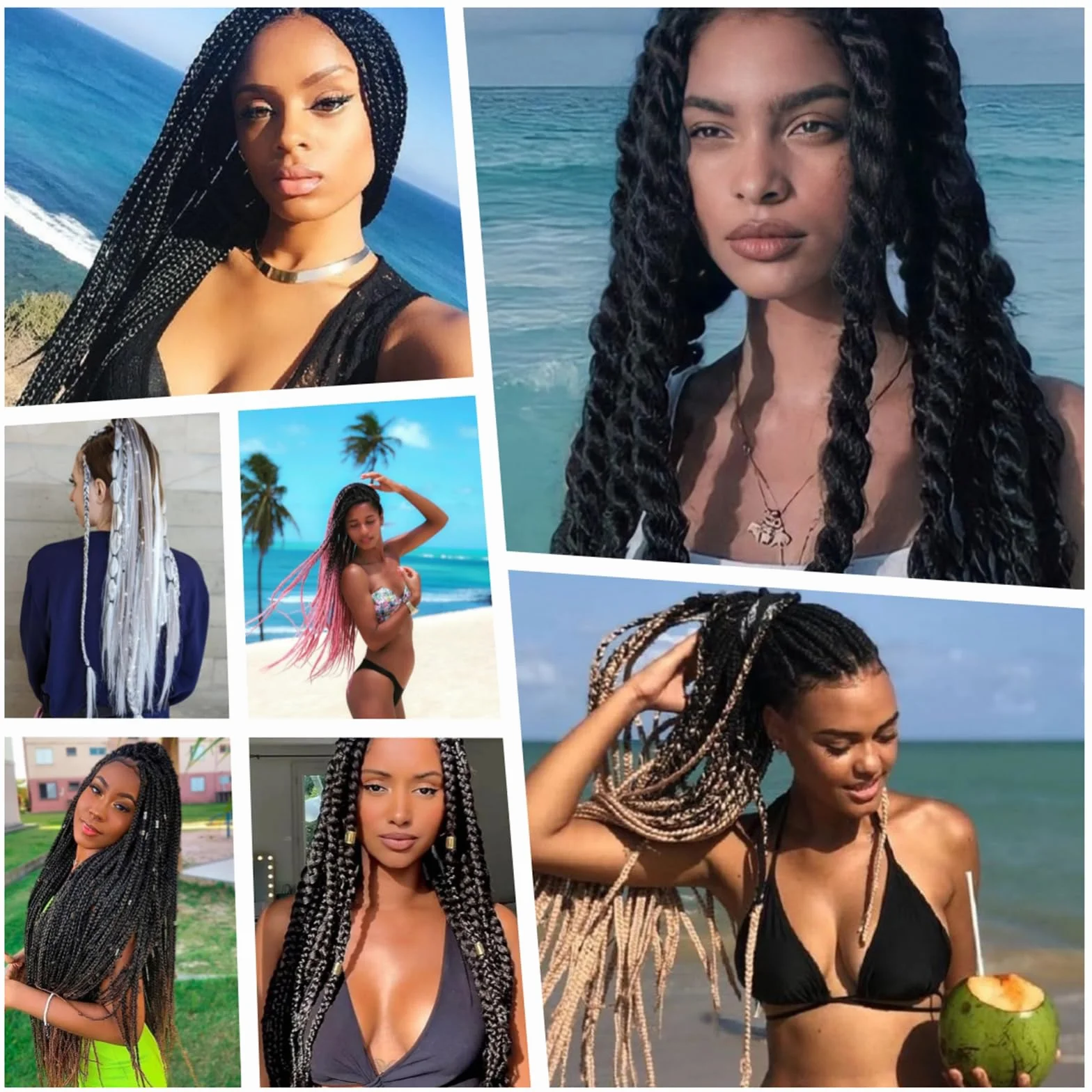 Braid Extensiones Cabello Sintético Yaki Braiding Twist Crochet 26 Pulgadas 6 Packs 1B/30/27#
