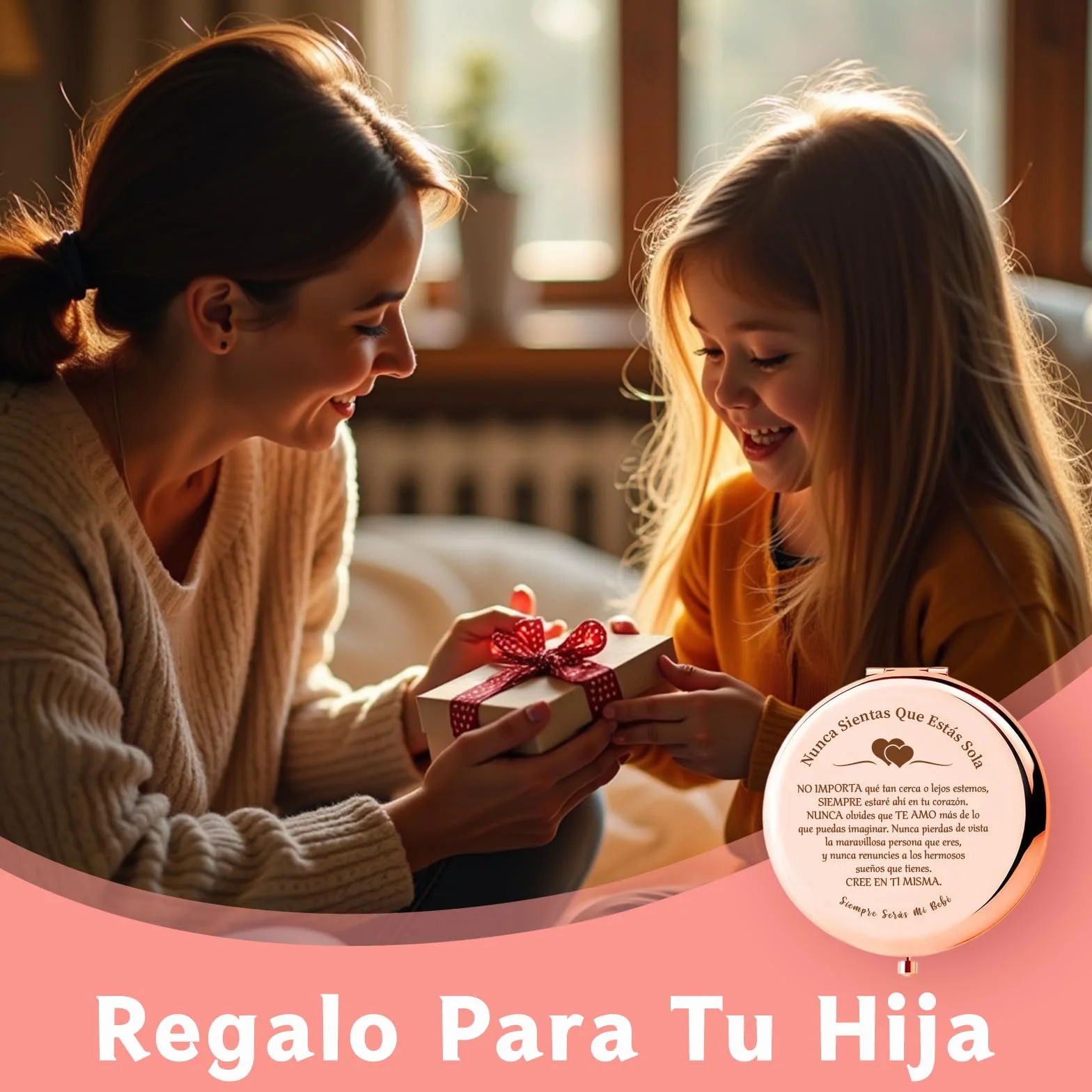 VivaJoy Regalos para Chicas de 18 años - Regalo de cumpleaños para Hija con Espejo Compacto