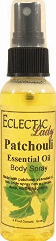 Eclectic Lady Patchouli pulverización esencial del cuerpo oleoso 2 onzas de fluidos
