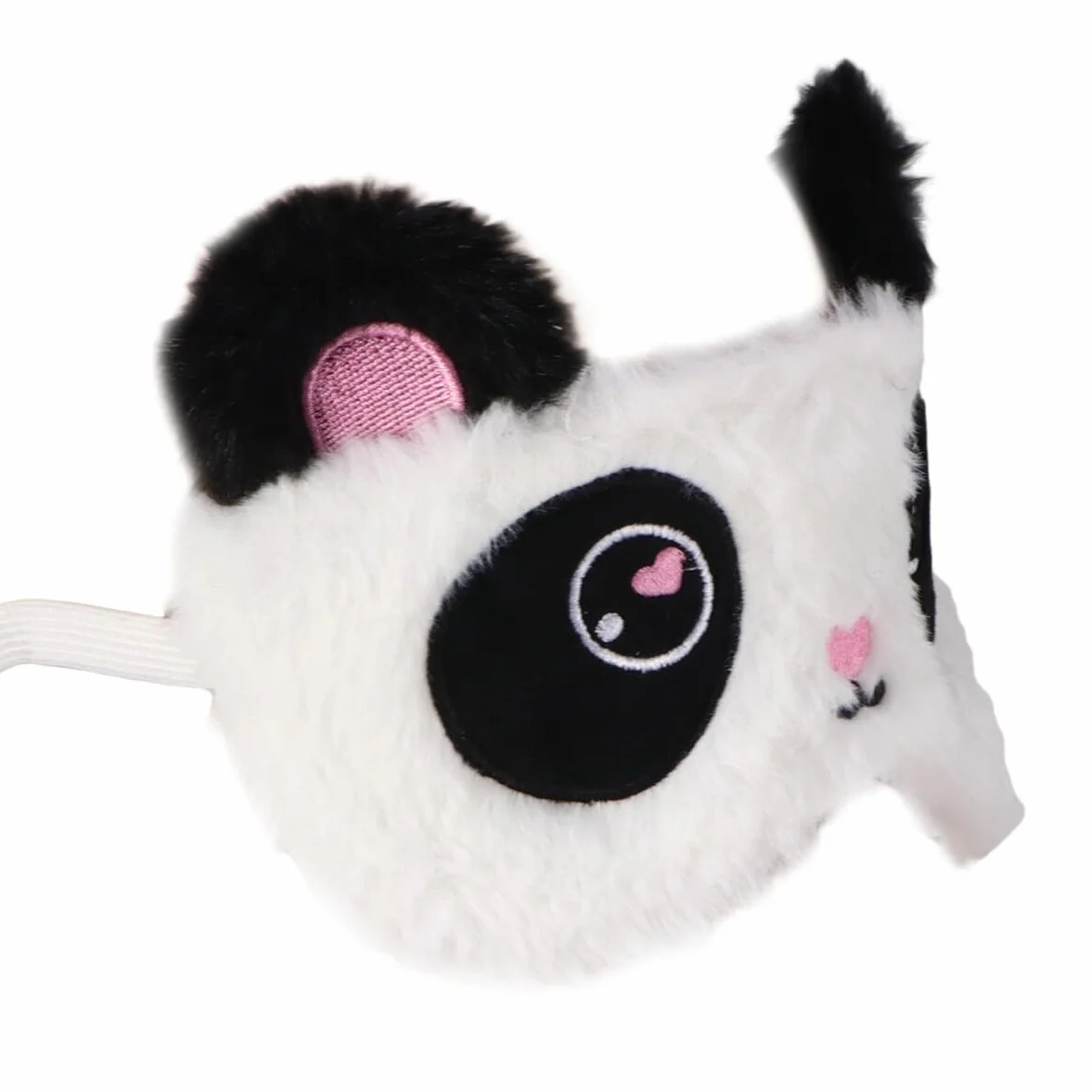 Antifaz para Dormir Diseño de Panda de Tela de Felpa, Máscara Opaca y Cómoda para Mujeres y Niñas en Descanso y Viaje