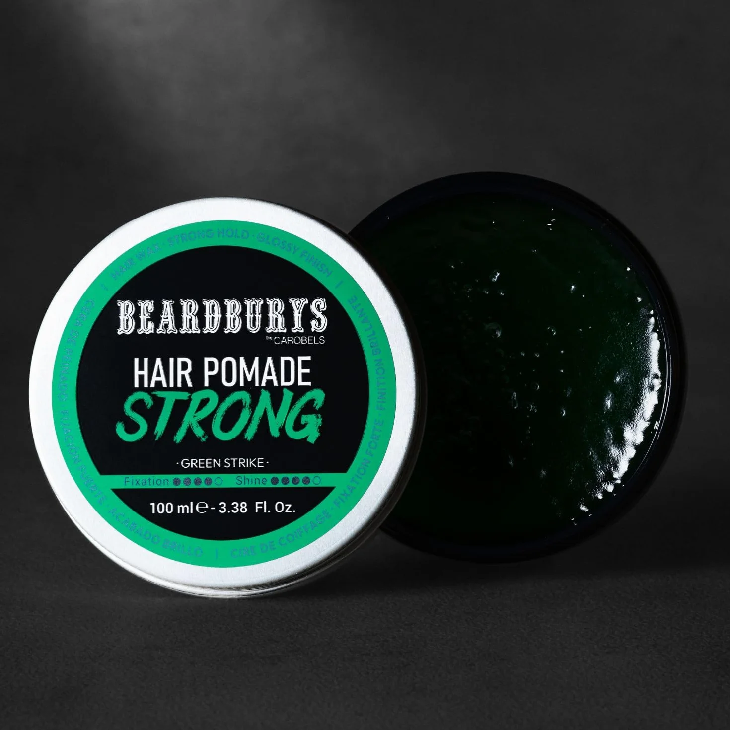 Beardburys Strong Cera Capilar para Hombres Fijación Fuerte Acabado Brillante 100ml