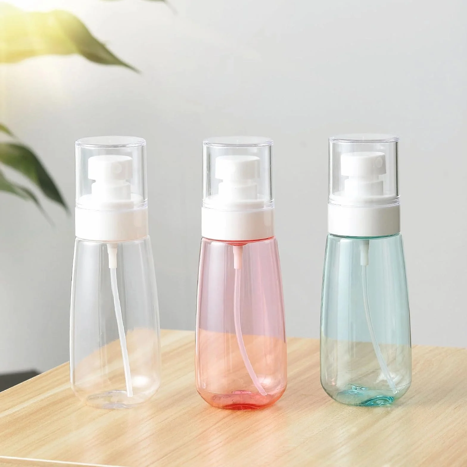 Botella de Spray de Niebla Fina Vacía 60ml 3 Piezas Recargable Portátil Atomizador de Viaje