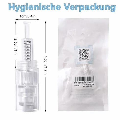 Agujas de repuesto para DermaPen, Nano Pin para Derma Pen, cartuchos de microneedling