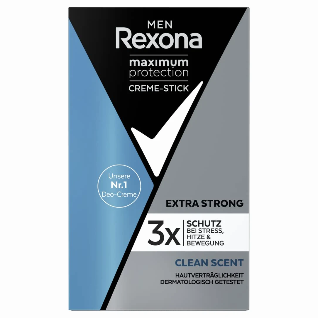 Rexona Men Maximum Protection - Desodorante antitranspirante con 48 horas de protección contra la sudoración intensa y el olor corporal, 45 ml, 6 unidades