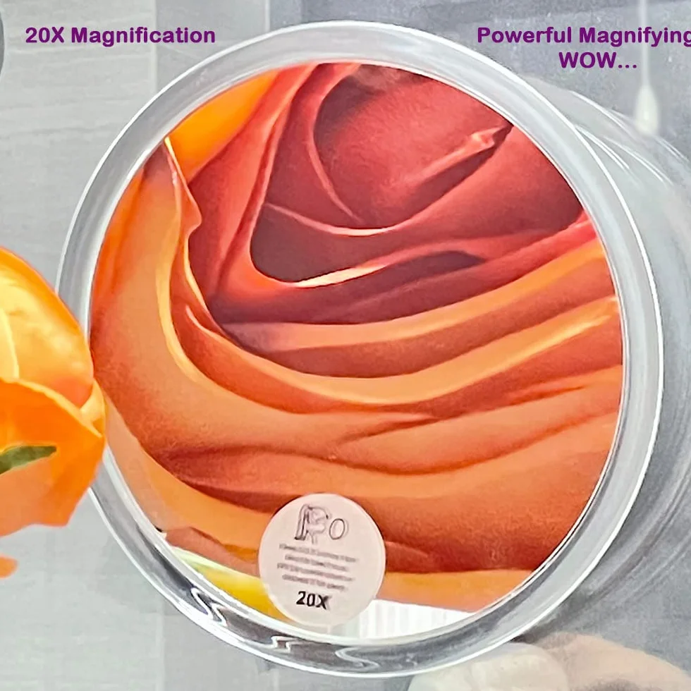 Espejo con ventosas 15cm redondo para maquillaje y viaje
