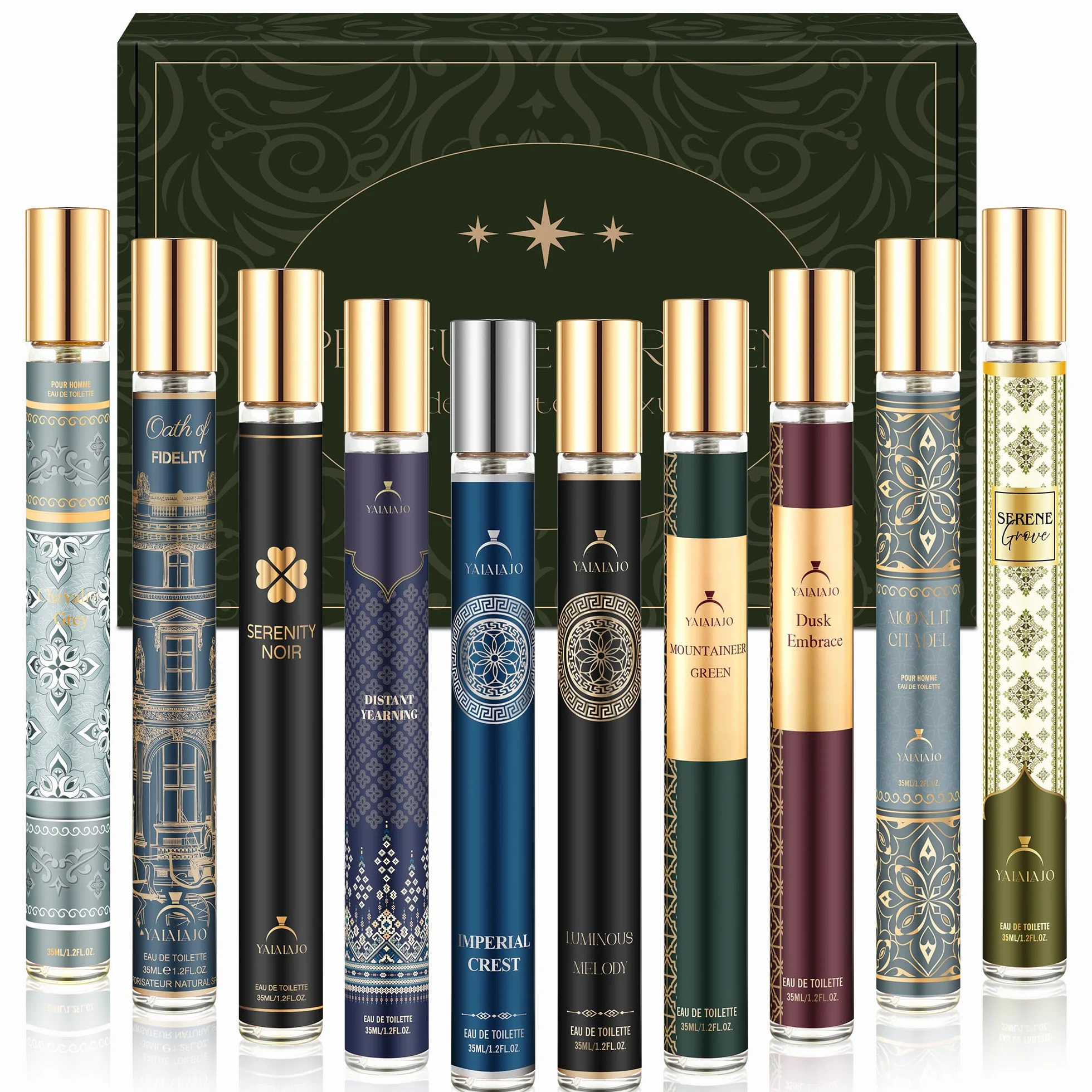 Perfume para hombre Eau de Parfum pack 10 unidades set viaje larga duración