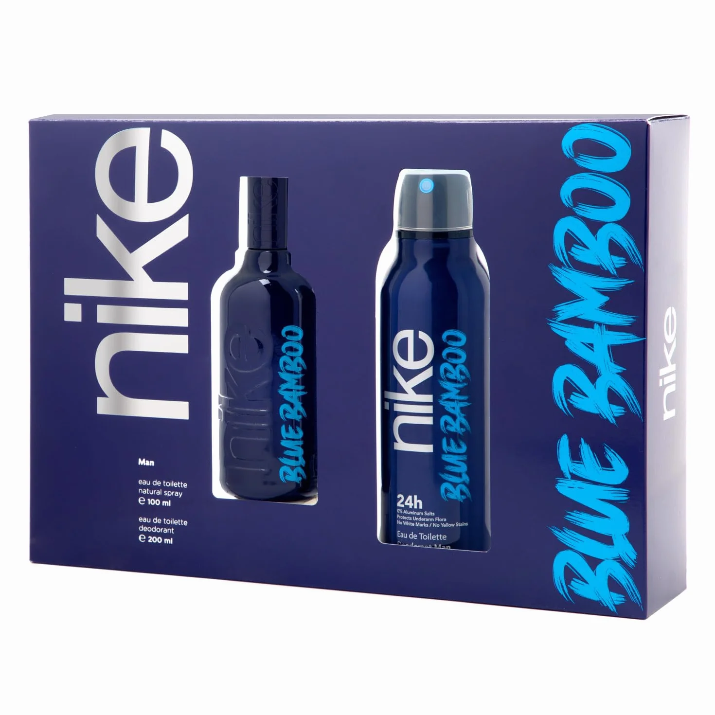 NIKE Blue Bamboo Colonia 100 ml + Desodorante 200 ml Estuche de Regalo Hombre Eau de Toilette