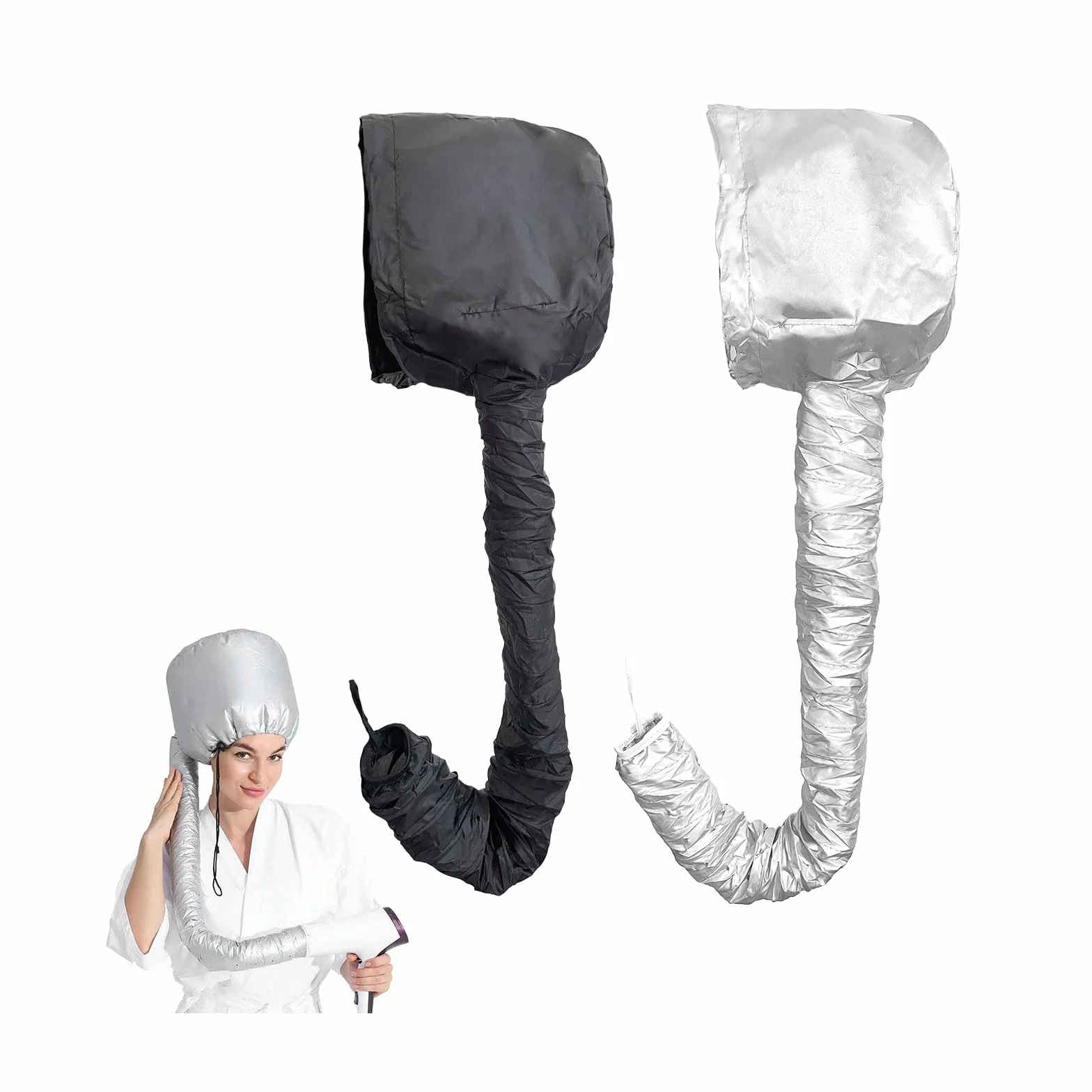 Gorro Secador de Pelo Térmico para Cabello Rizado UILYNIU 2 Piezas Difusor Universal Accesorio Secar Peinar Rizar