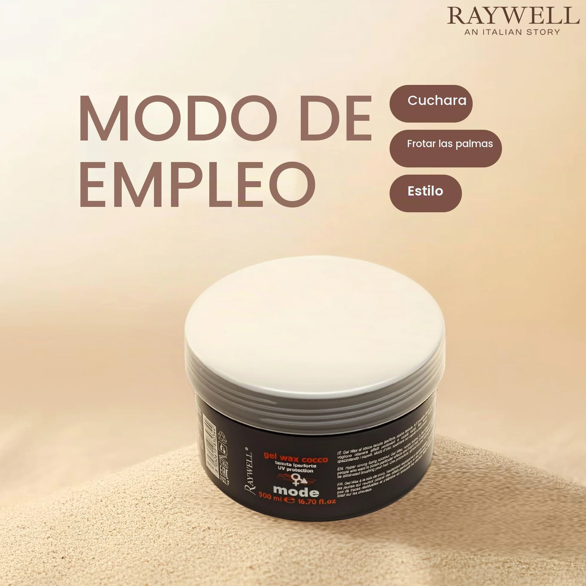 Raywell Gel Wax Cocco 500 ml