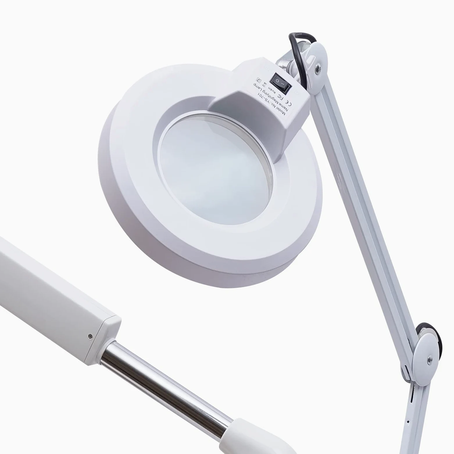 Vaporizador facial 2 en 1 y 5 luces LED con lupa, pulverizador facial, spa, belleza, ozono, vaporizador para hidratación y cuidado de la piel