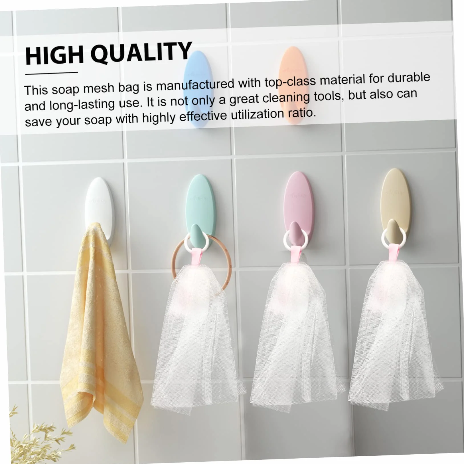 FRCOLOR Bolsa De Jabón Para Limpieza Facial 3 Unidades Tamaño Mediano Textura Suave Cordón Para Colgar