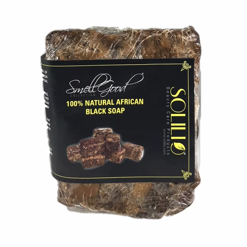Raw African Black Soap From Ghana 10lb Brick by smellgood