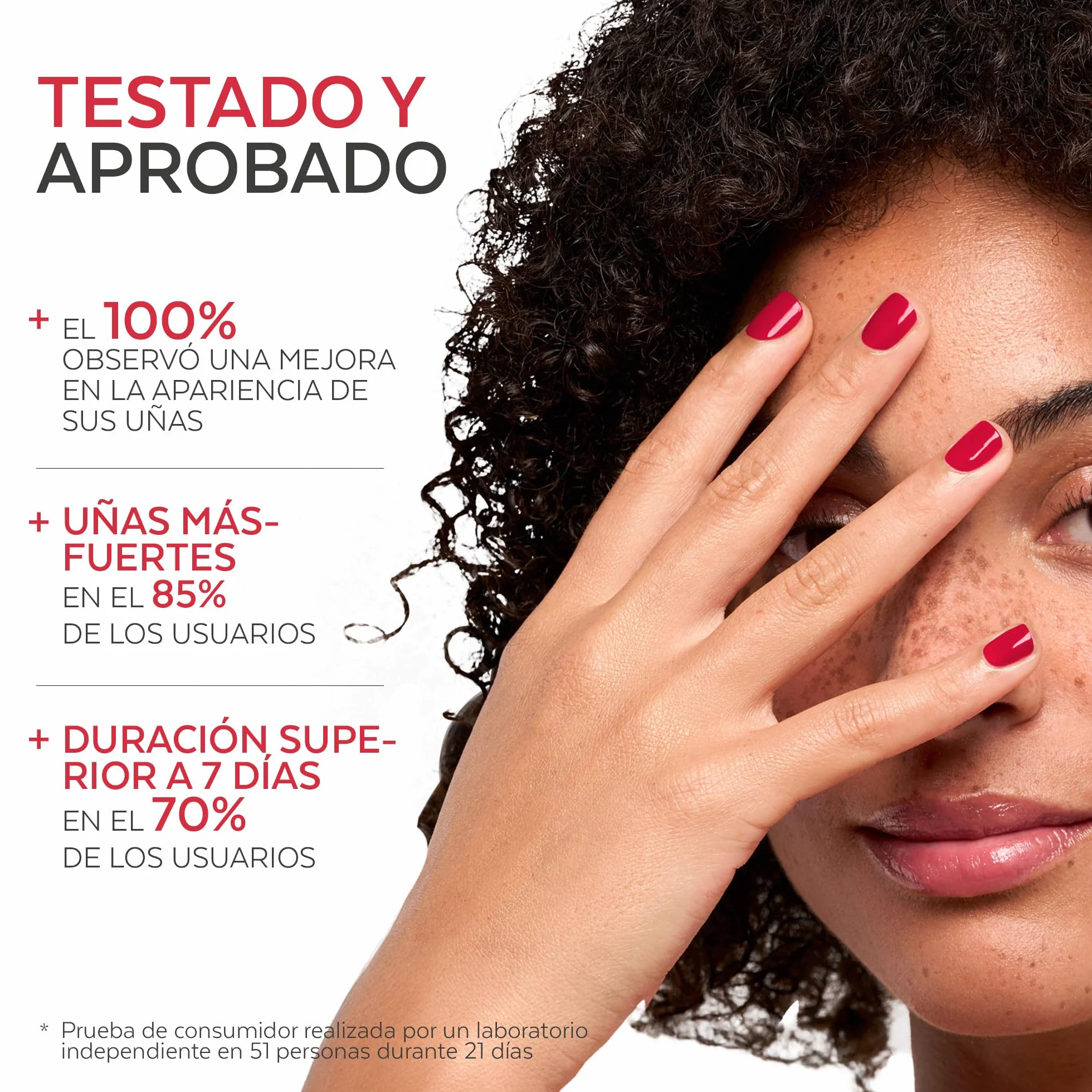 PODERM Esmalte Cuidado para Uñas con Tea Tree Rojo Rosa 8ML Swiss Lab