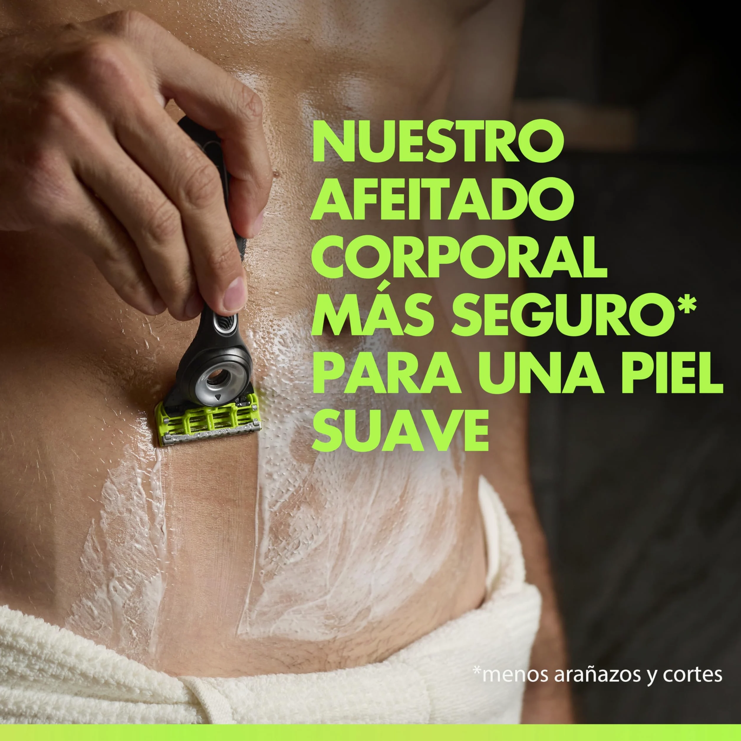 GilletteLabs Body + Intimate Cuchillas de Afeitar Cuerpo Hombre, Pack de 10 | Recambios de 2 Hojas, Banda Lubricante, Barra Anti-Vellos Enquistados Y Anti-Irritación, Depilación de La Zona Íntima Hombre