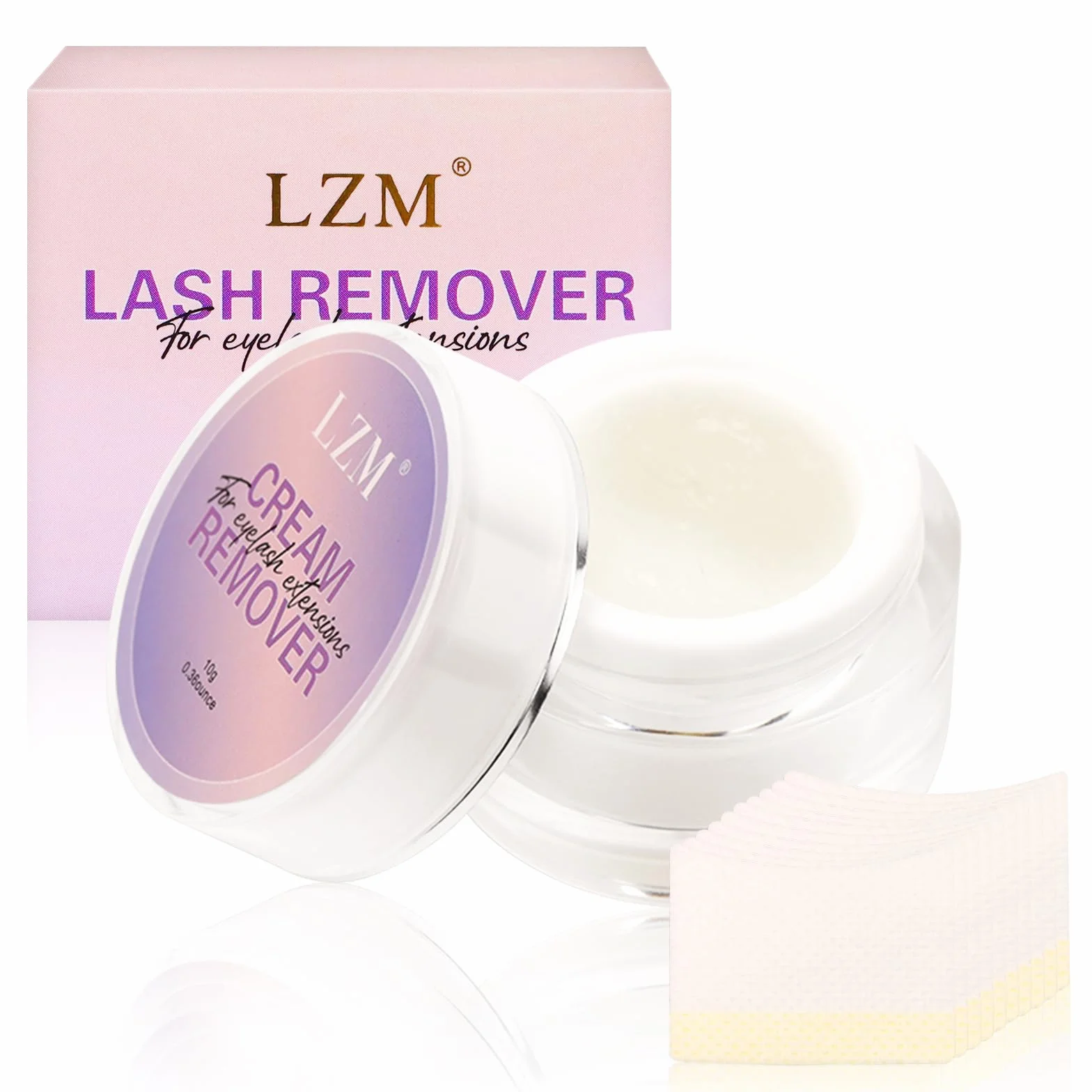 LZM Crema Removedor De Pestañas Removedor De Pegamento 10g Extensión De Pestañas Eyelash Extension Remover Lash Remover Removedor De Pestañas Pelo a Pelo