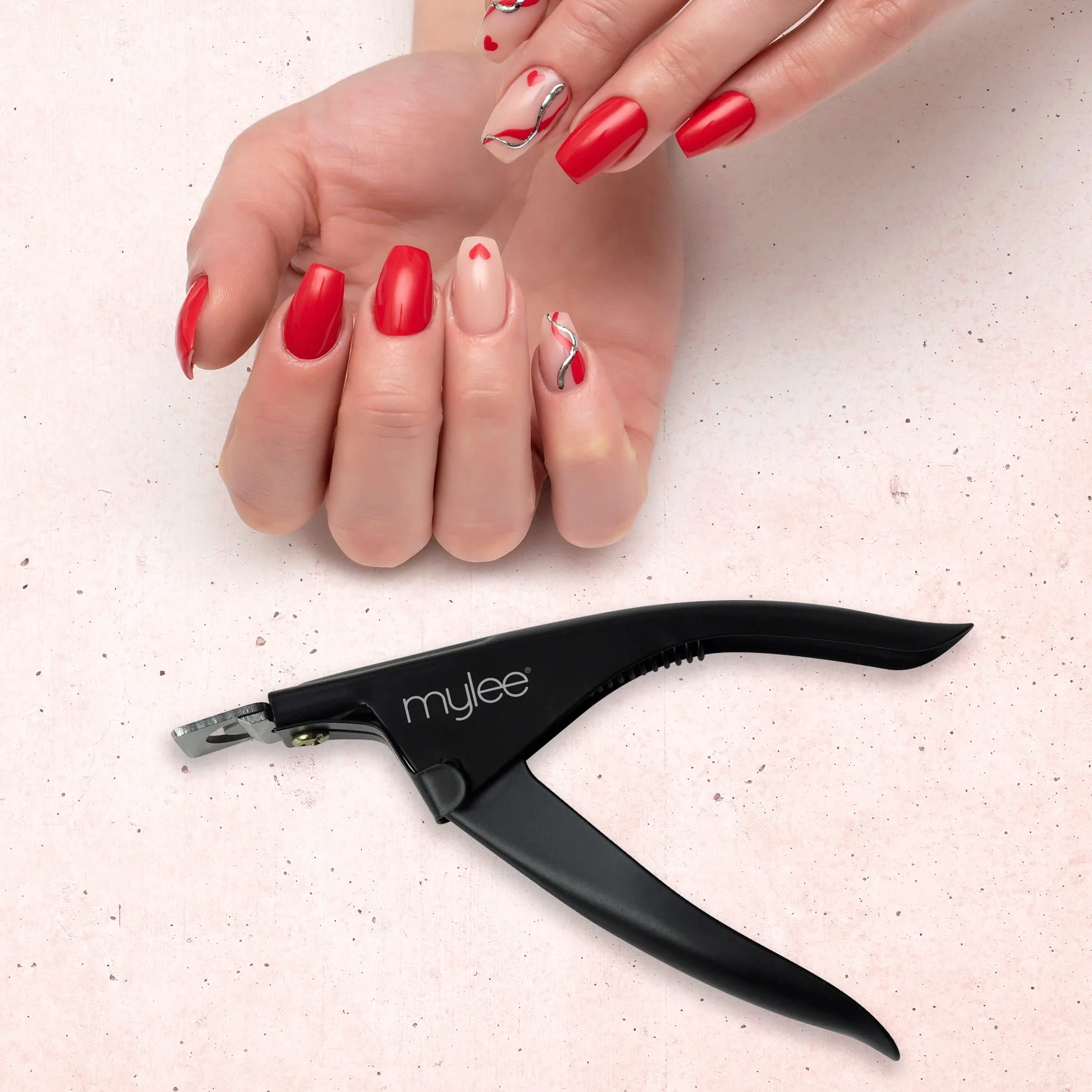 Mylee Cortaúñas Shortie para Extensiones de Uñas - Cortaúñas Preciso y Duradero, Herramienta de Manicura Profesional