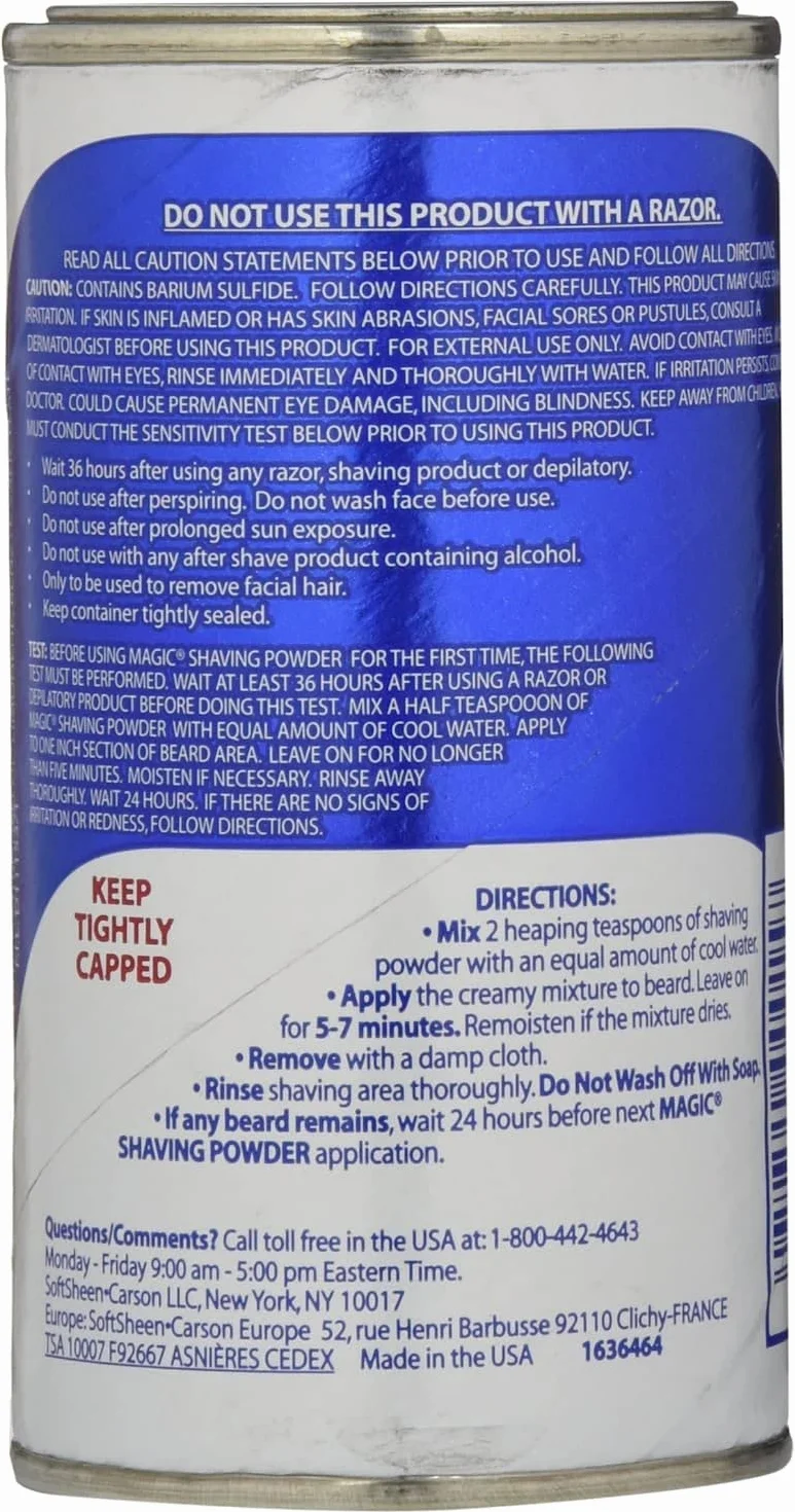 SoftSheen Carson Magic Regular Strength Shaving Powder Blue 5Oz/142G
