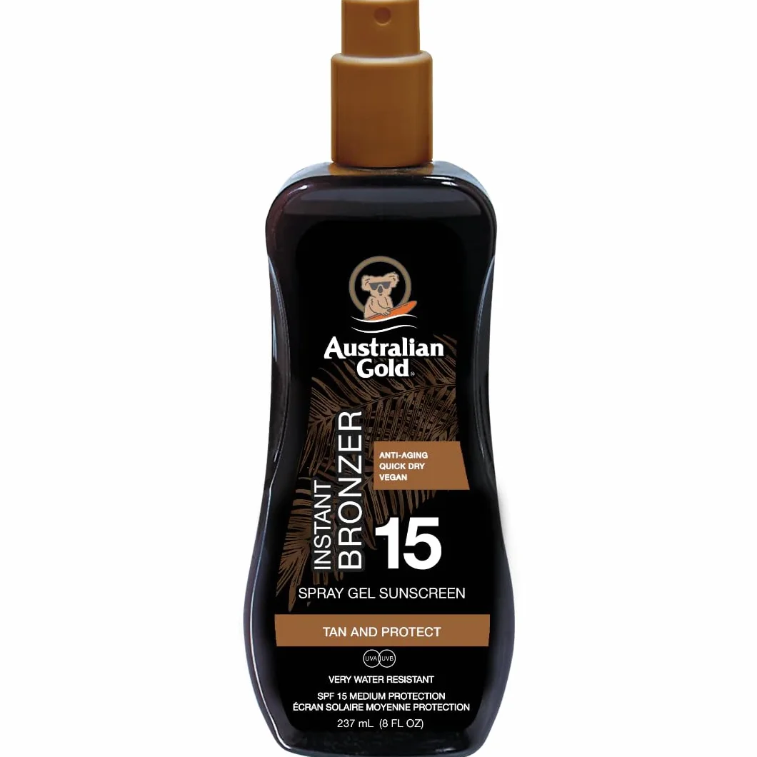 Australian Gold 15 SPF Protector Solar Bronceador Marron Loción 237 ml
