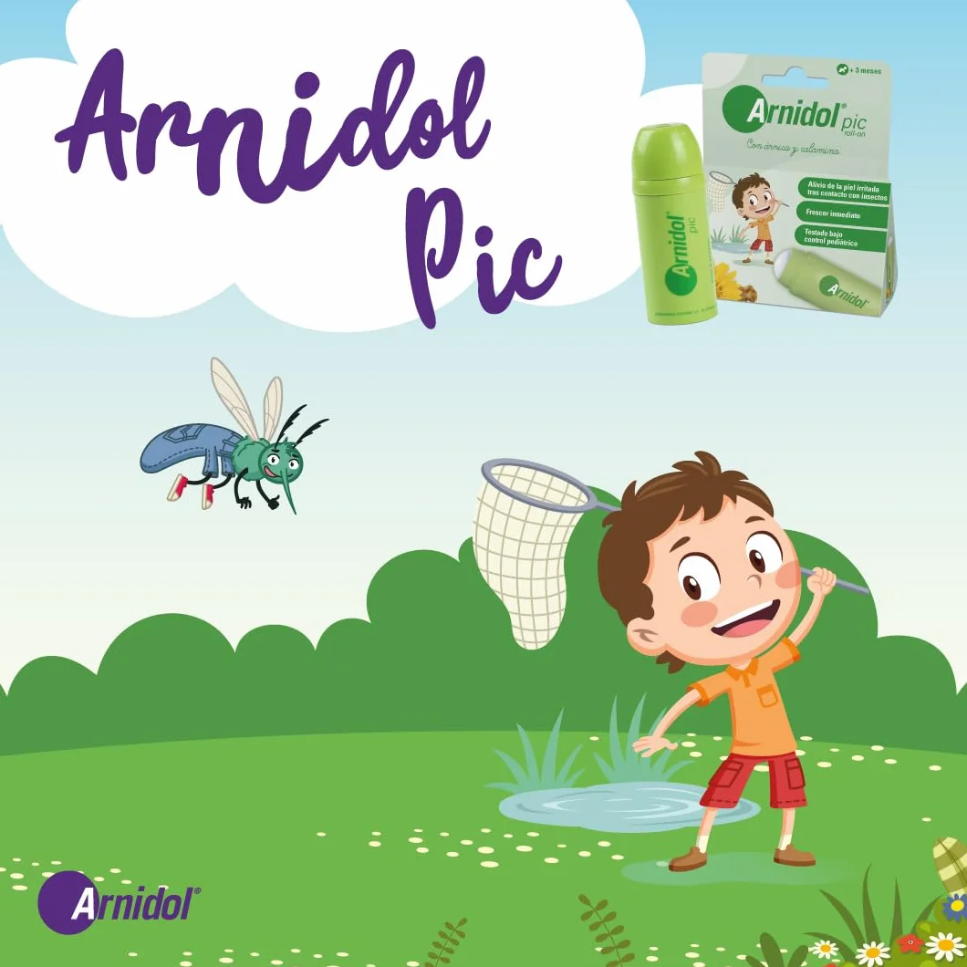 Arnidol Pic Roll On Calma Refresca Alivia Piel Insectos Árnica Boswelia Calamina 30 ml