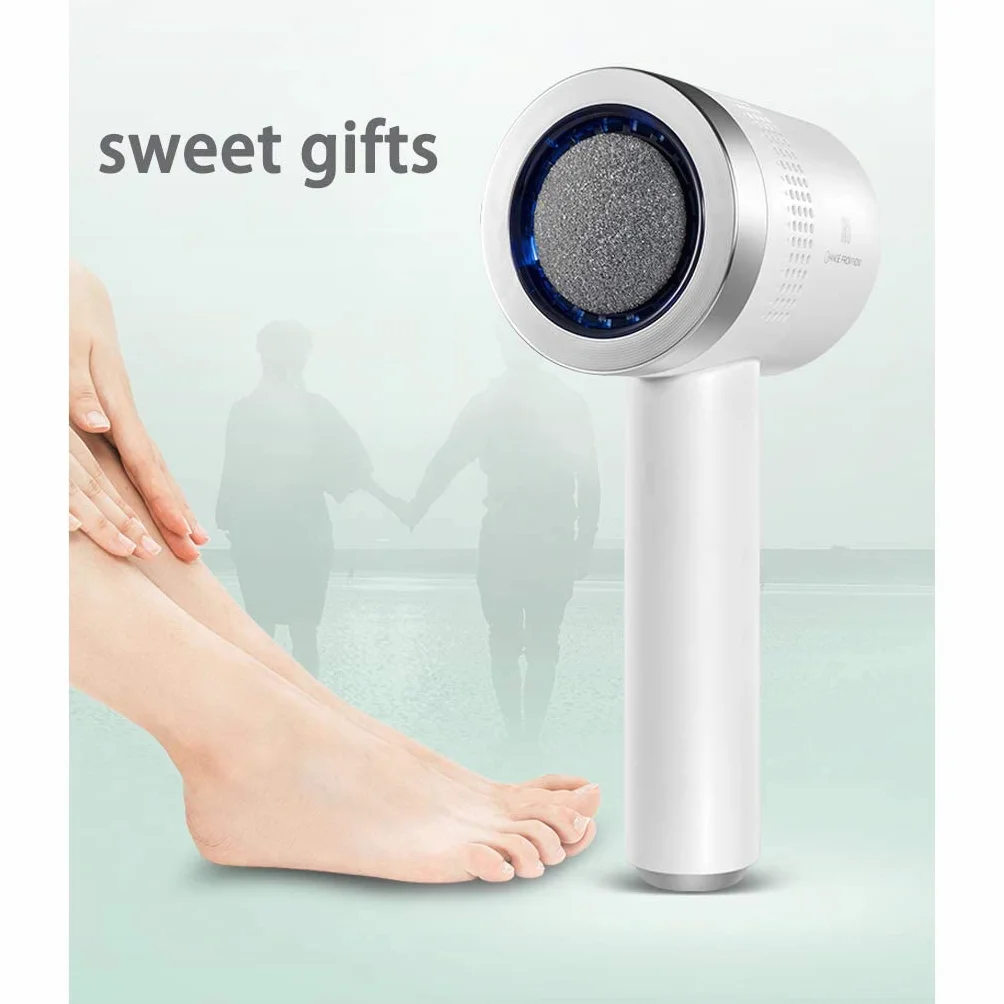Removedor de callos eléctrico para pies con aspiradora, lima de pies profesional para piel muerta, molinillo de pies recargable por USB, herramientas de pedicura para piel seca y agrietada, C (D)