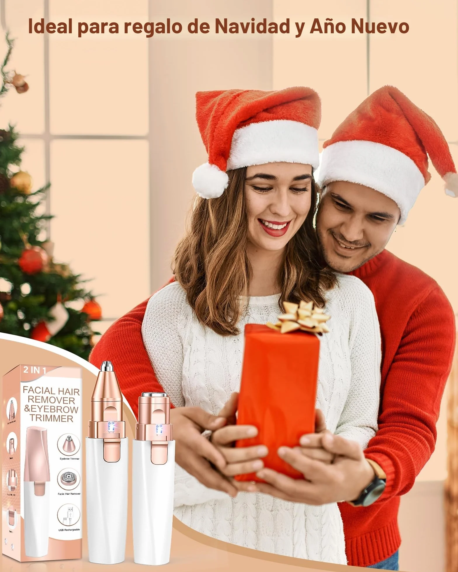 Rasuradora Facial Mujer recortadora de cejas electrica: iFANZETECH Rasuradora Facial Electrica Eliminar el Vello sin Dolor con Luz Smartlight Labio Superior, Barbilla, Mejillas y Cejas Regalo Mujer