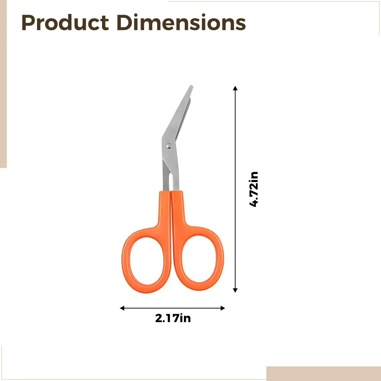 25 tijeras de vendaje con diseño de punta doblada, juego de mini tijeras médicas, cuchillas de acero inoxidable con asas de plástico, codificadas por colores para la gestión, tamaño compacto de 12 cm